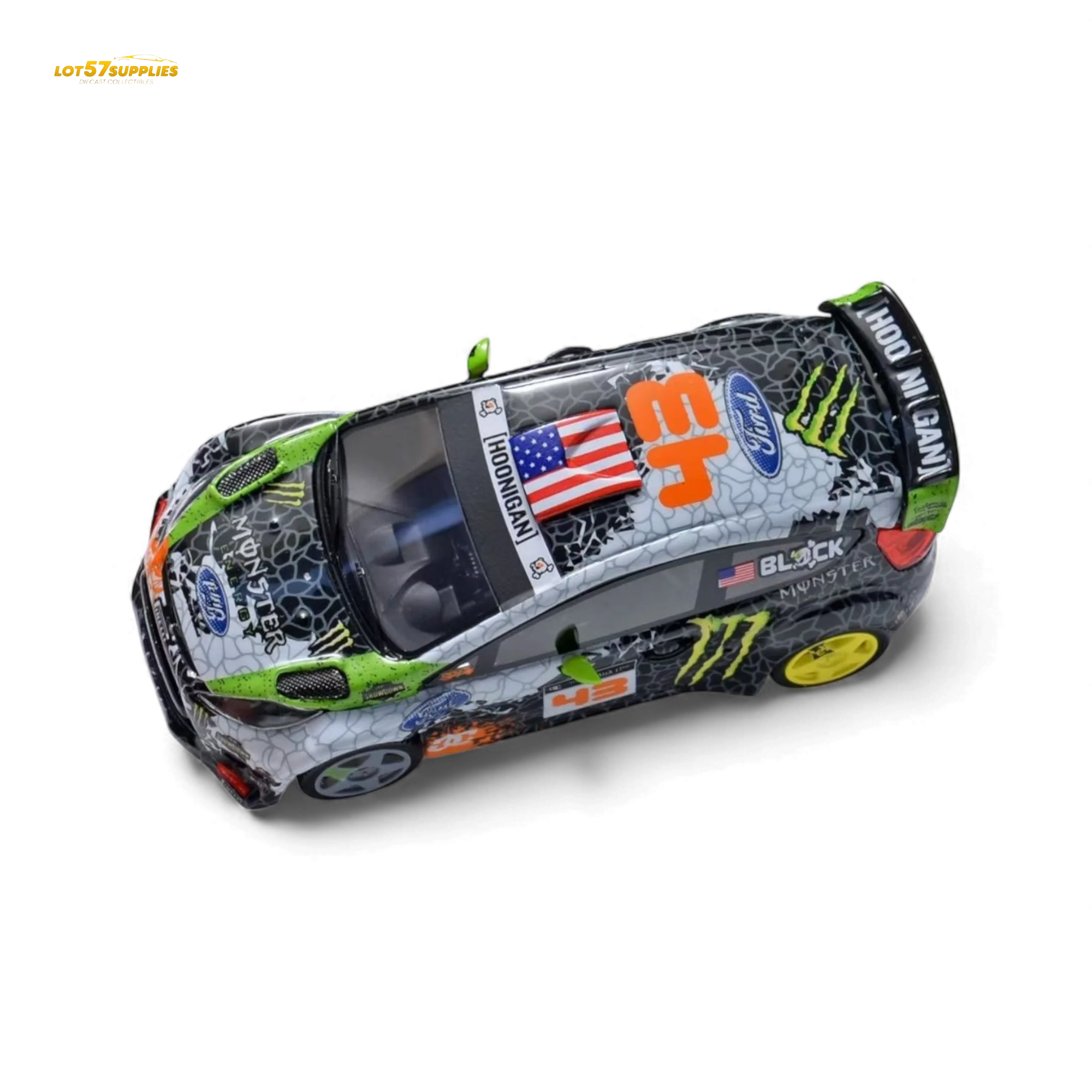 (Pre-Order) Minicraftsman Ken Block Ford Fiesta Gymkhana Livery 1:64 - Image 3
