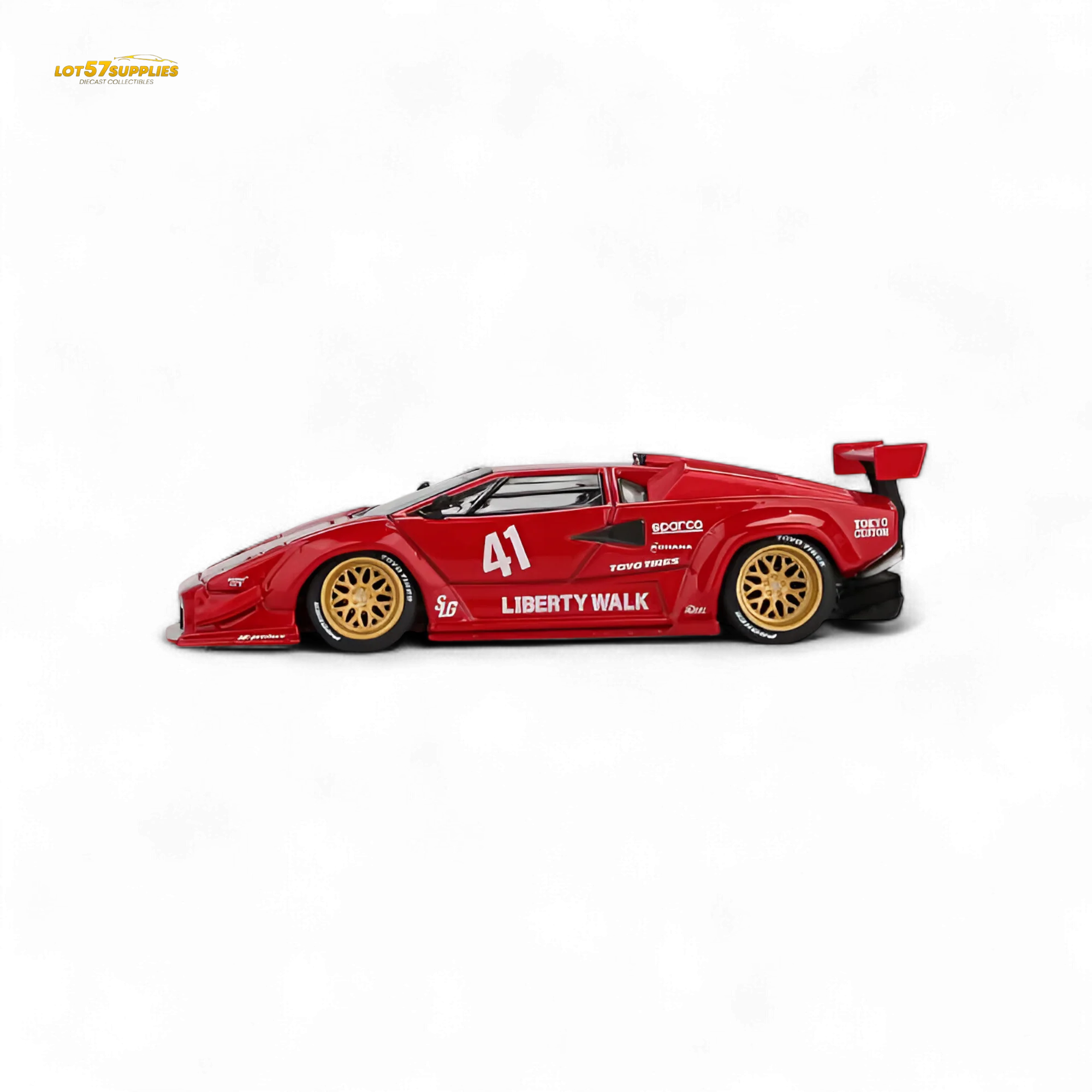 (Pre-Order) MiniGT Lamborghini Countach LB-WORKS Red 1:64 - Image 2