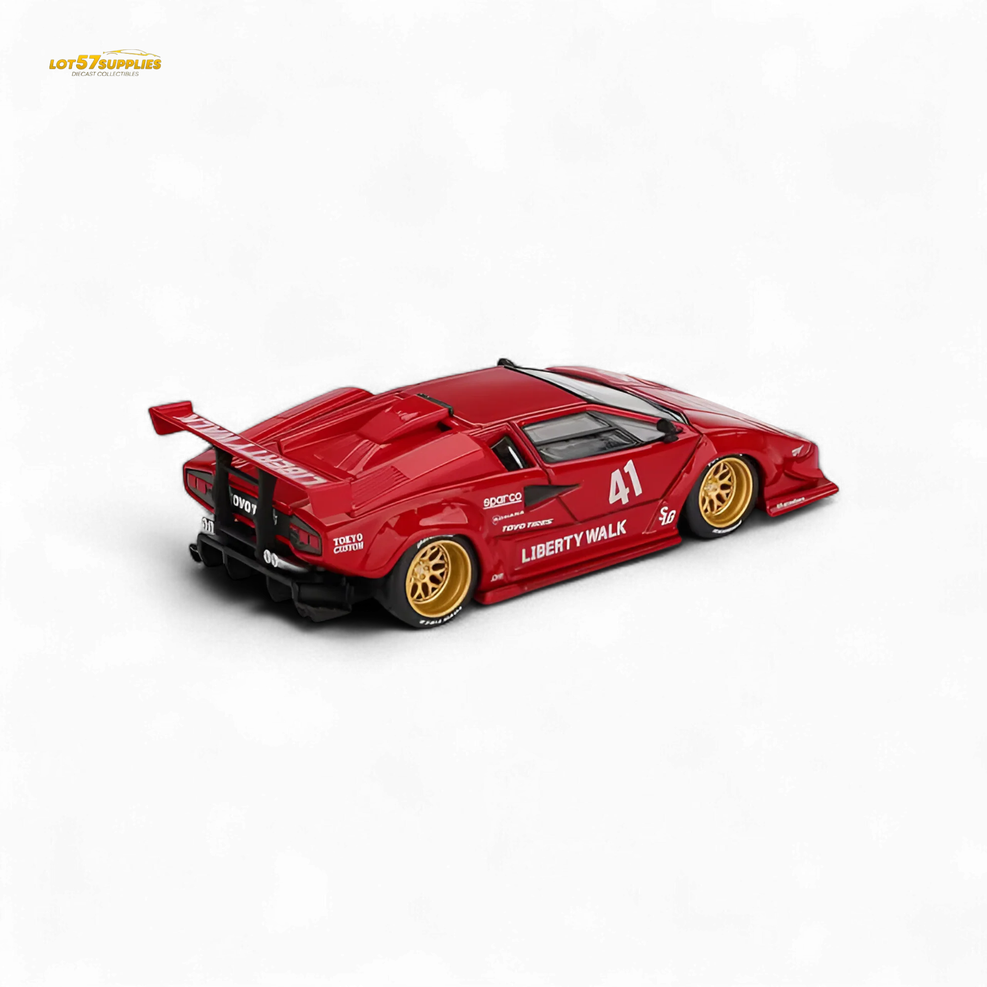 (Pre-Order) MiniGT Lamborghini Countach LB-WORKS Red 1:64 - Image 3