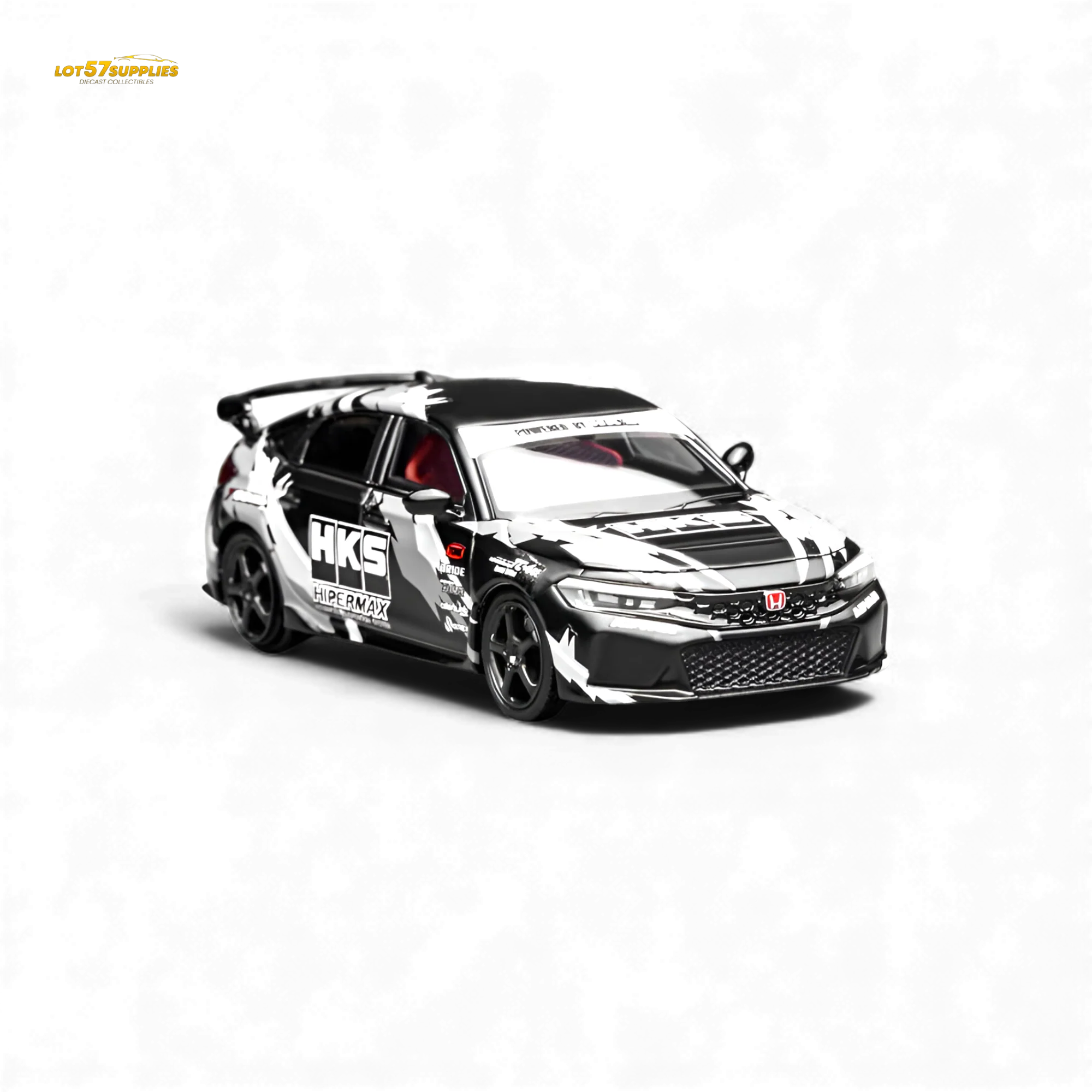 (Pre-Order) Motorhelix Civic Type R FL5 Black HKS 1:64 - Image 3