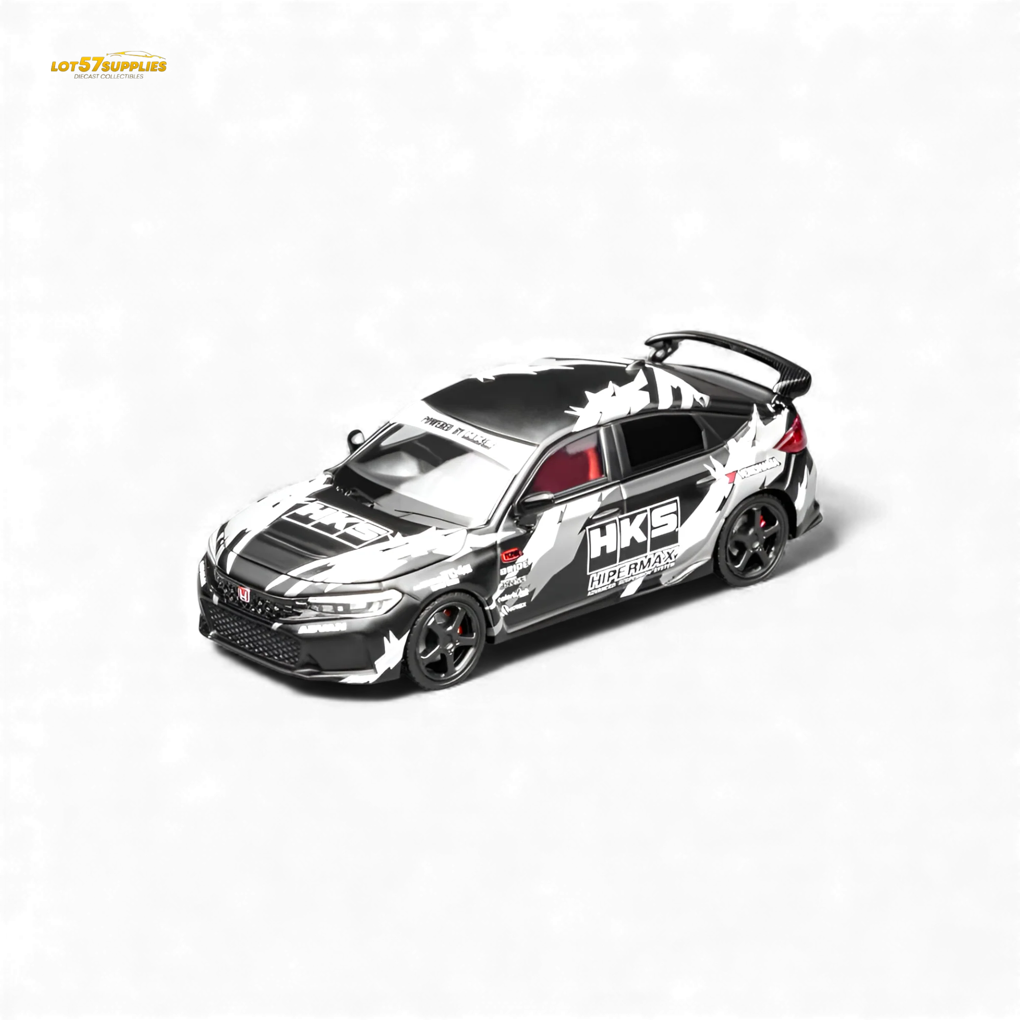 (Pre-Order) Motorhelix Civic Type R FL5 Black HKS 1:64 - Image 5