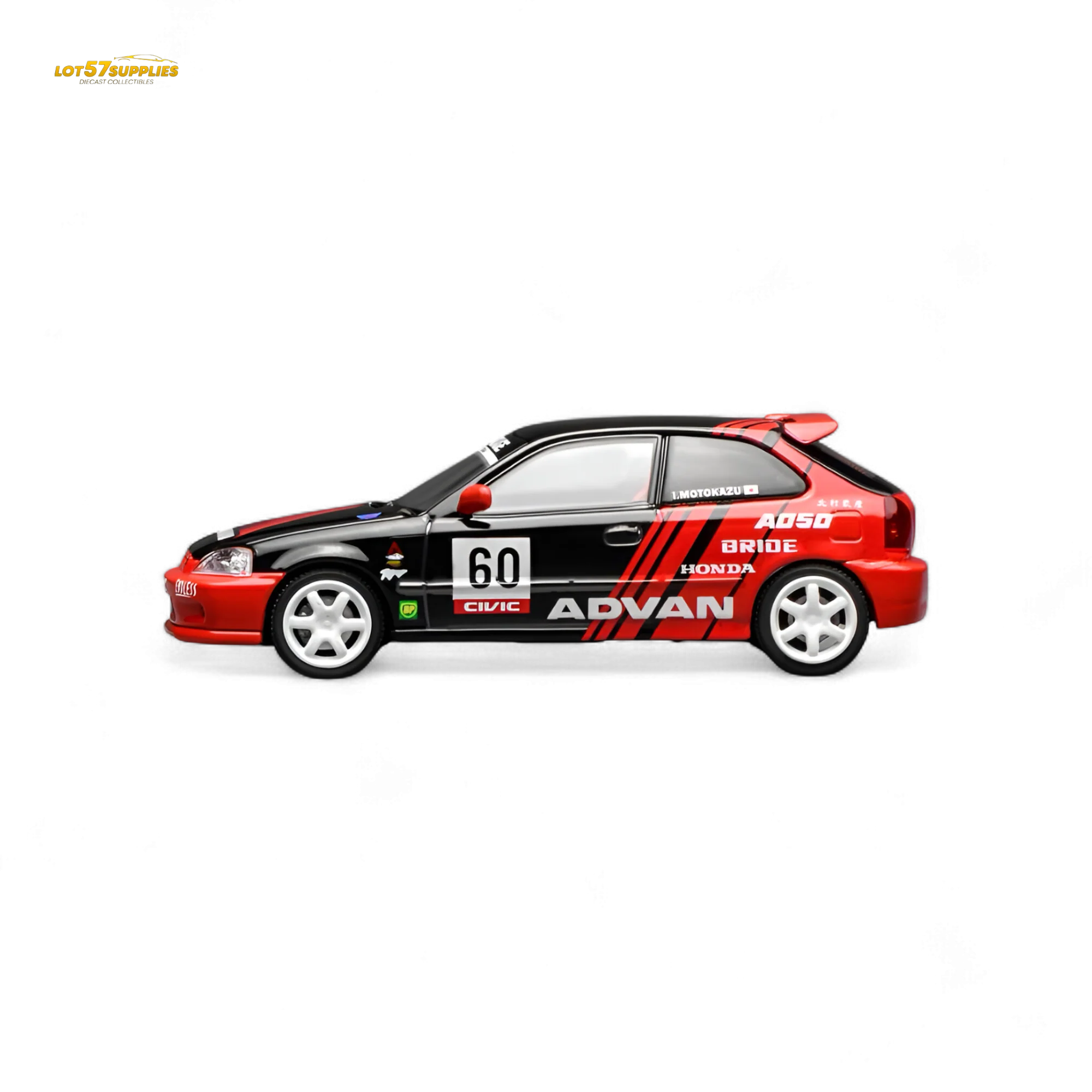(Pre-Order) Motorhelix Honda Civic Type R EK9 Advan Livery 1:64 - Image 2