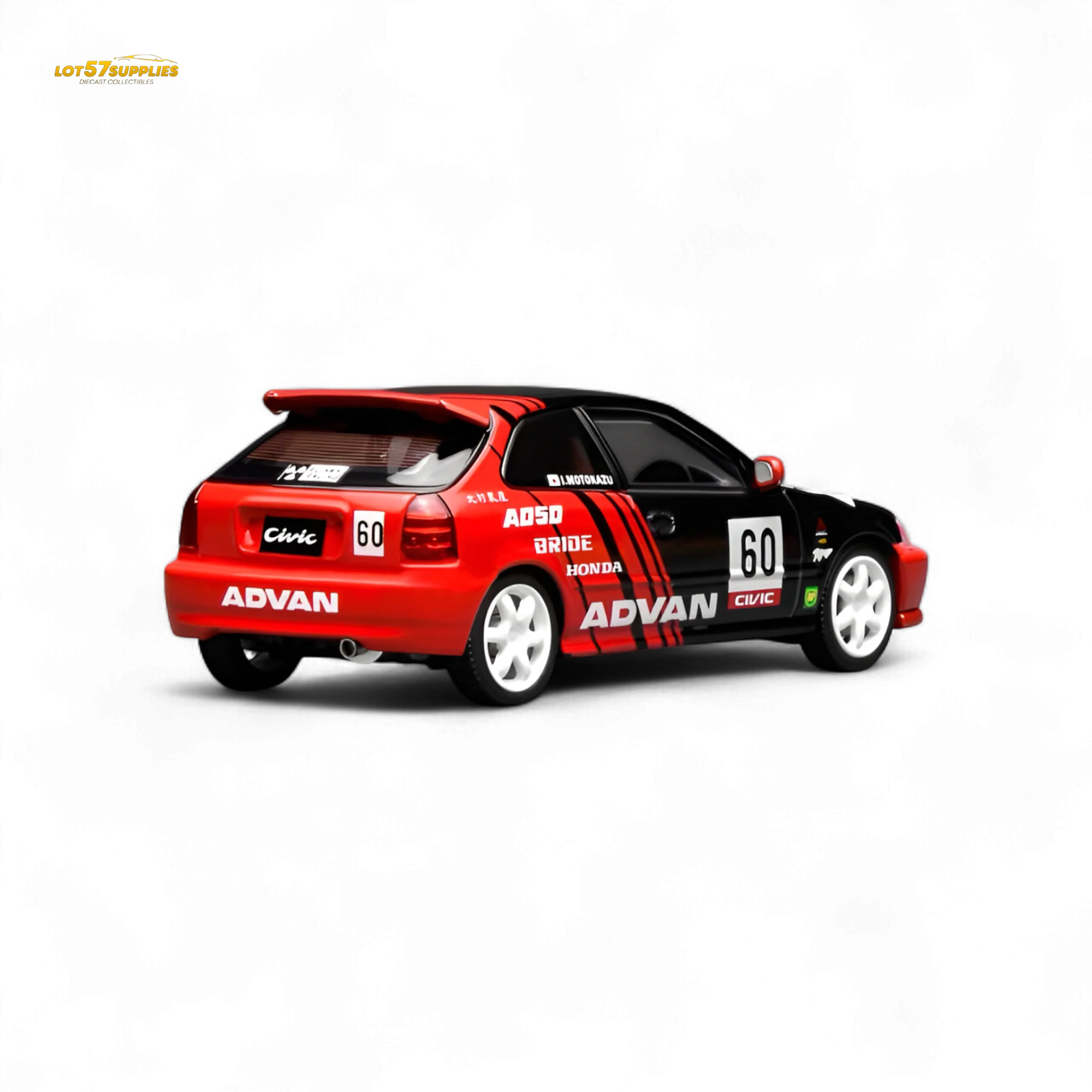 (Pre-Order) Motorhelix Honda Civic Type R EK9 Advan Livery 1:64 - Image 4