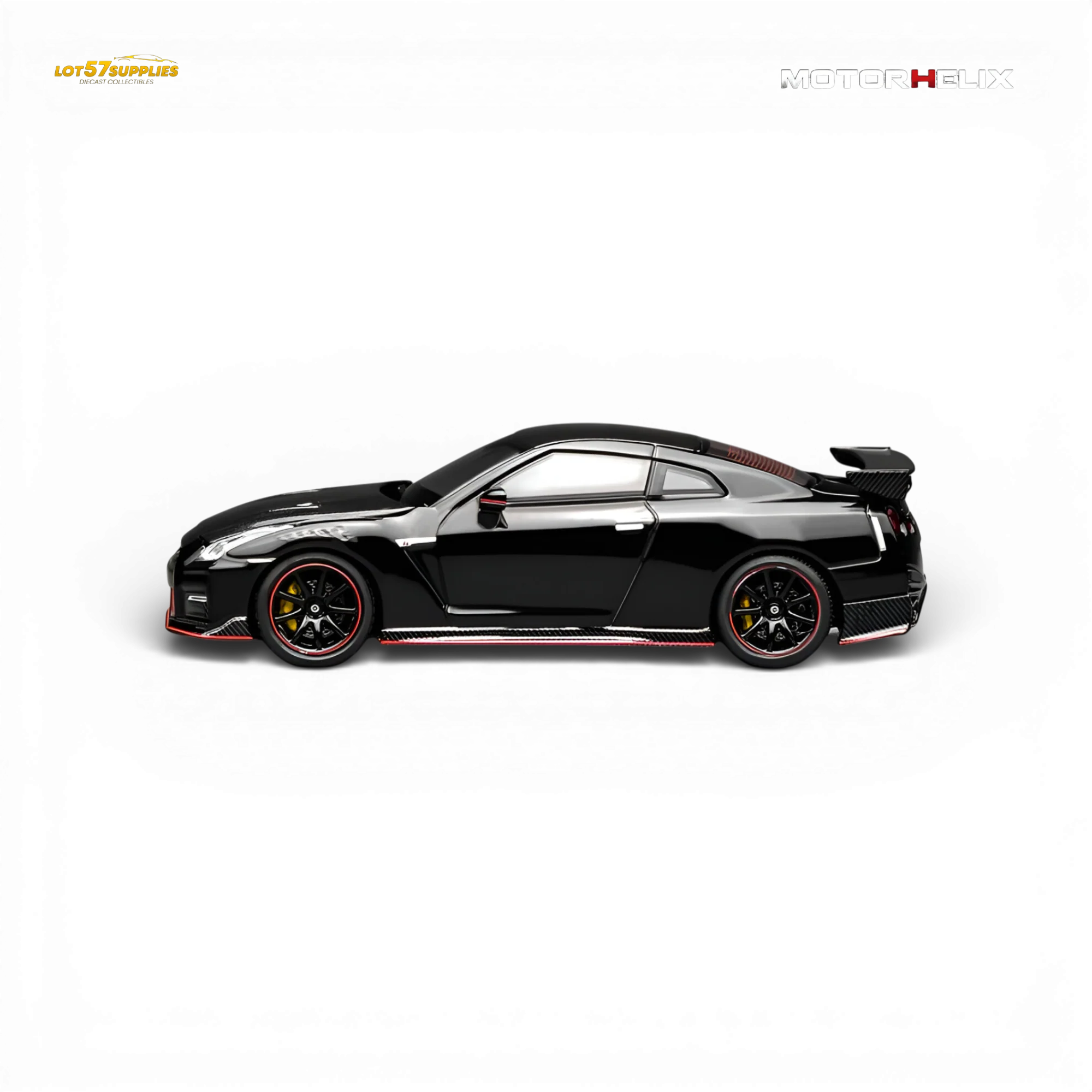 (Pre-Order) Motorhelix Nissan GT-R NISMO R35 2022 - Meteor Black 1:64 - Image 7