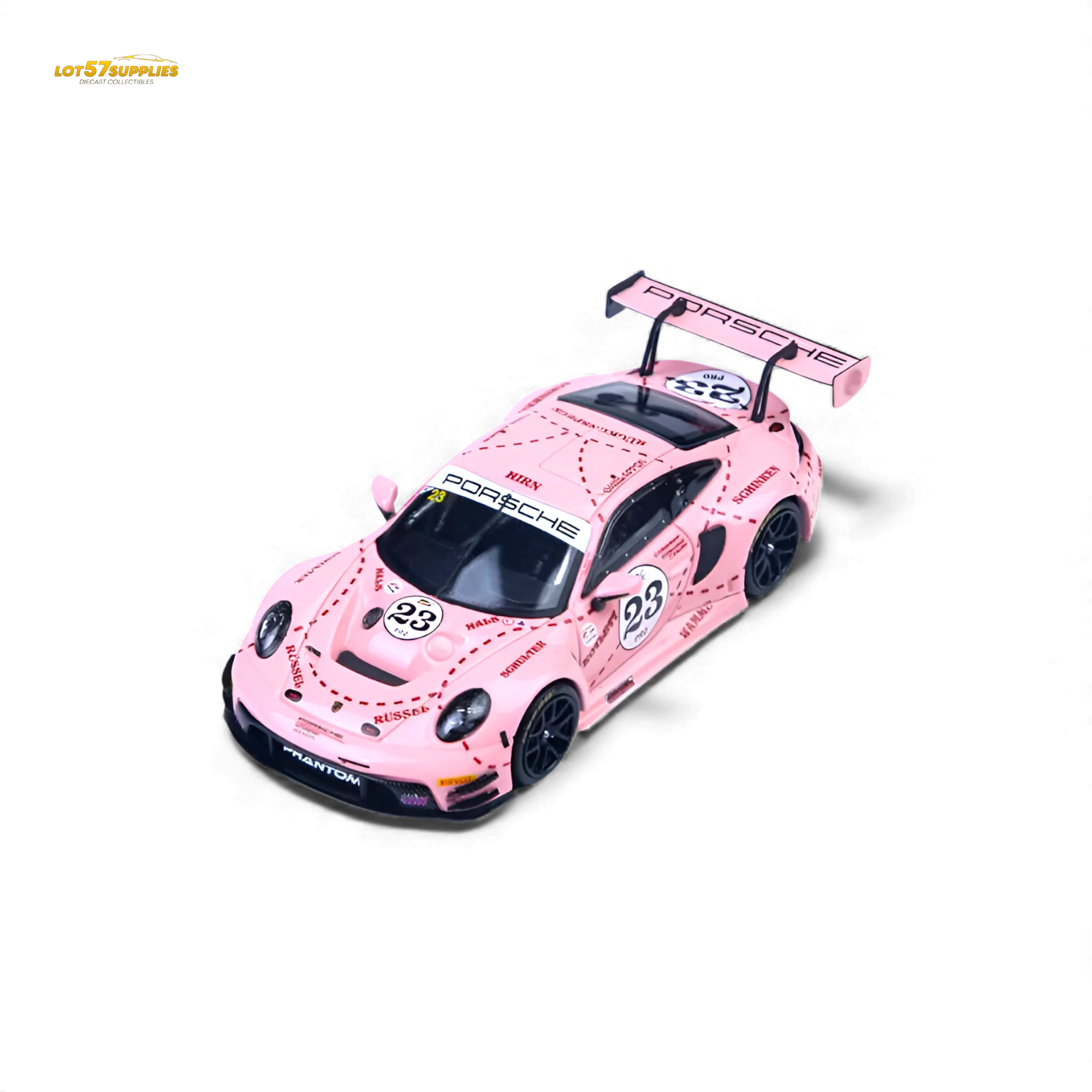 (Pre-Order) SR Porsche 911 GT3 R Pink Pig Livery 1:64 - Image 6