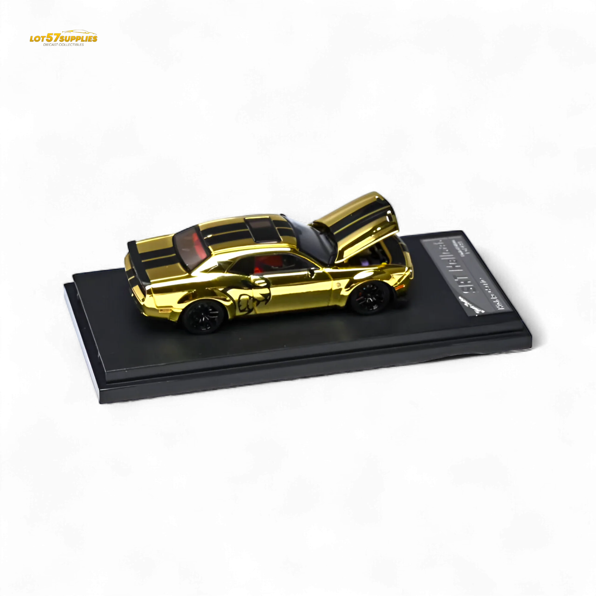 (Pre-Order) Stance Hunters Dodge Challenger SRT Hellcat Gold 1:64 - Image 4