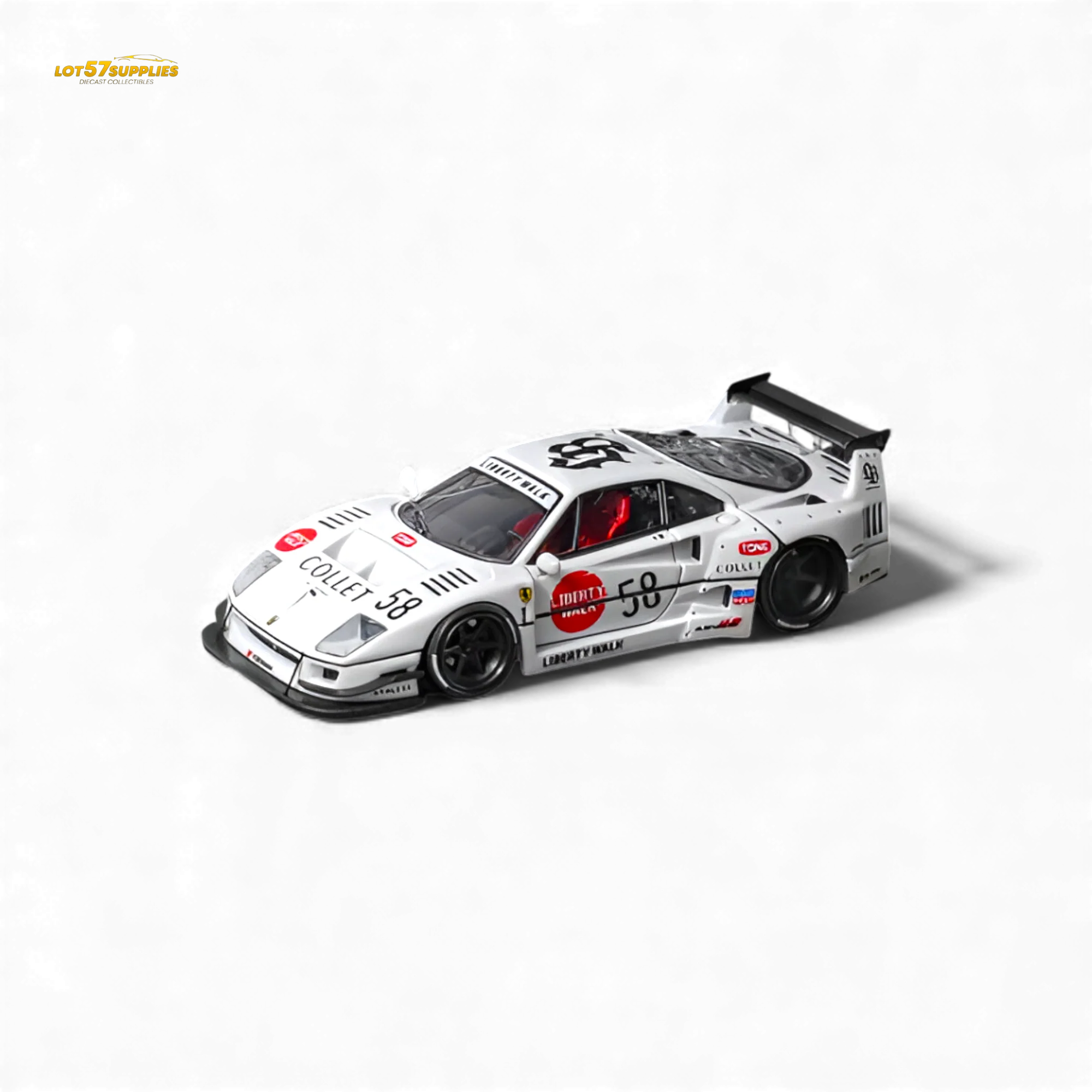 (Pre-Order) Star Models Ferrari F40 LB-Works White 1:64 - Image 2