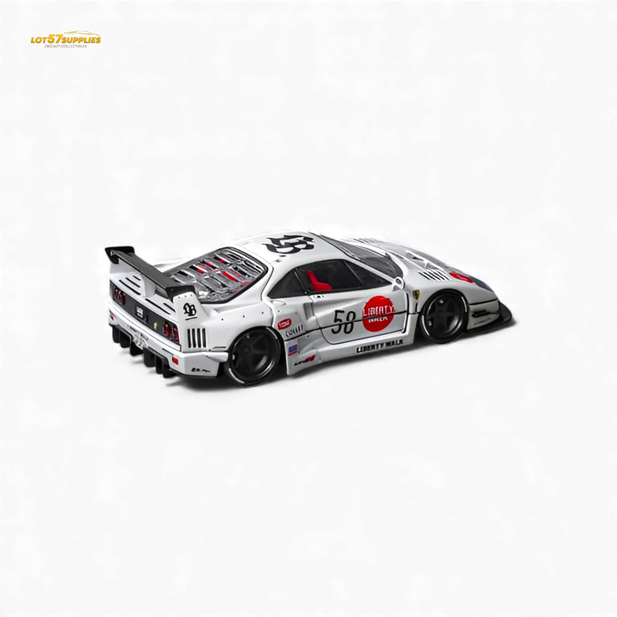 (Pre-Order) Star Models Ferrari F40 LB-Works White 1:64 - Image 3