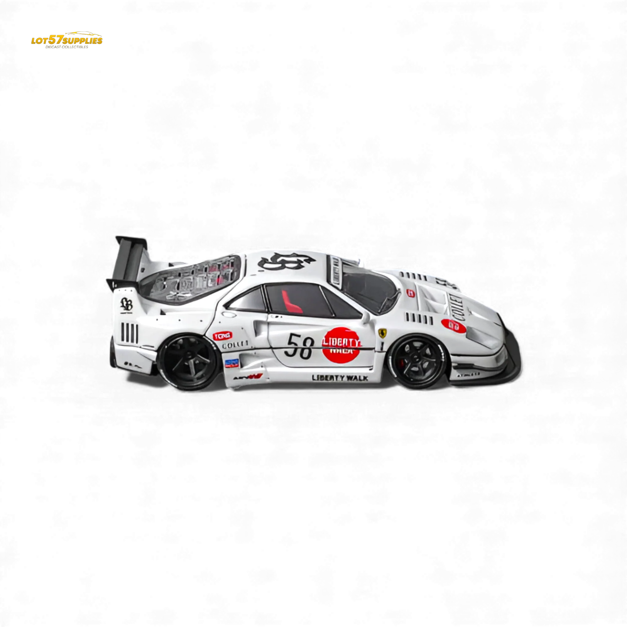 (Pre-Order) Star Models Ferrari F40 LB-Works White 1:64 - Image 5