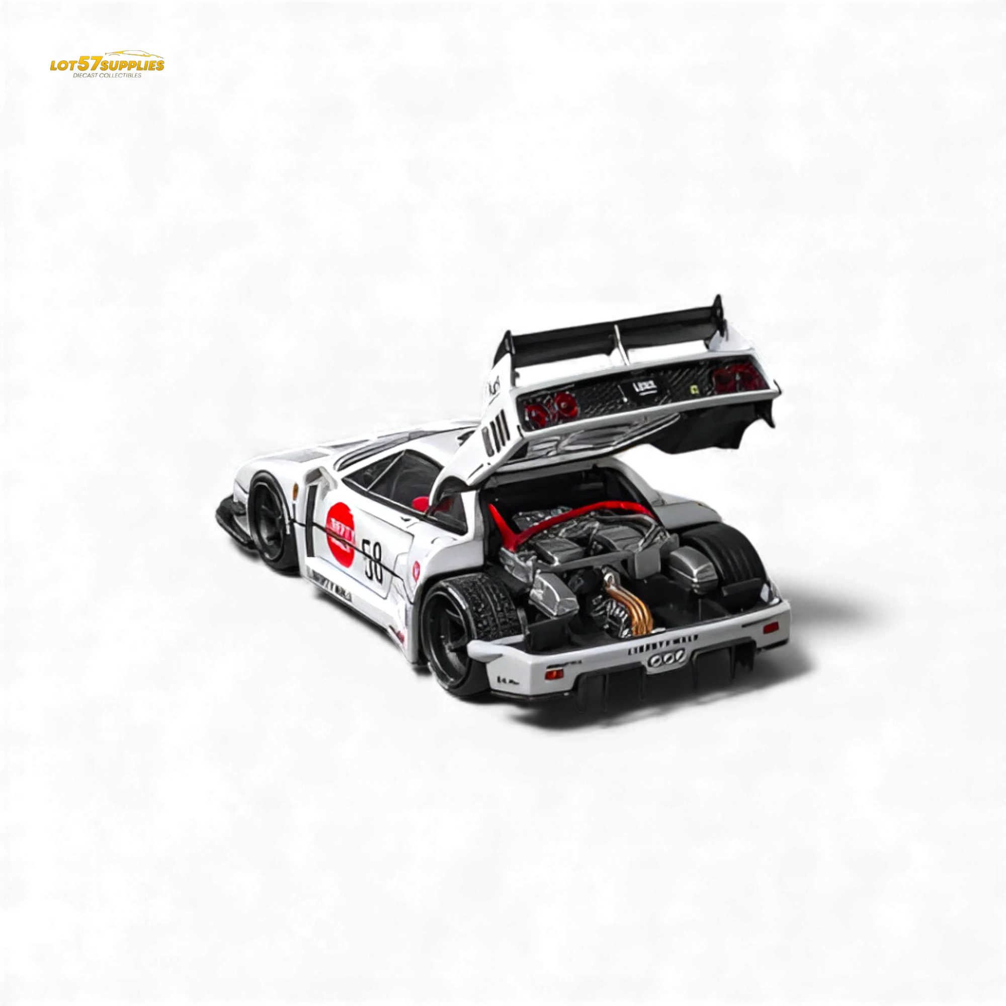 (Pre-Order) Star Models Ferrari F40 LB-Works White 1:64 - Image 6