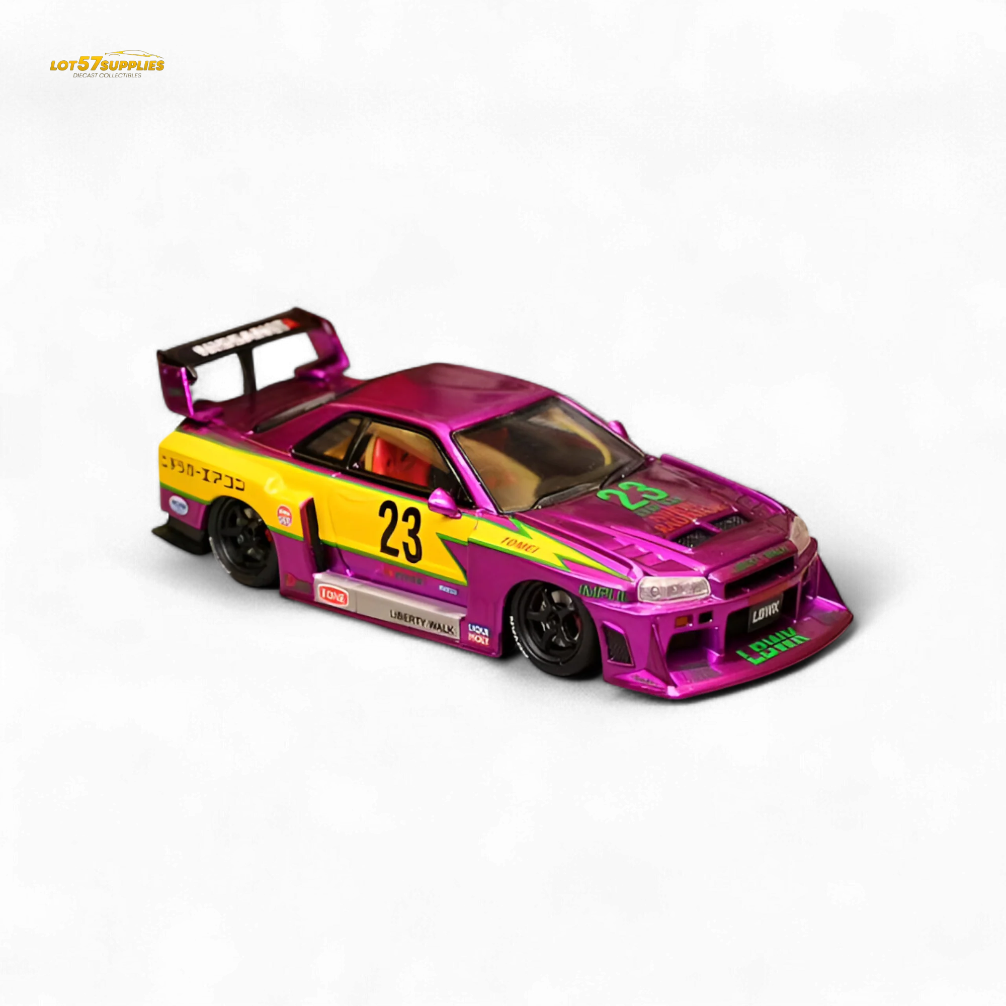 (Pre-Order) Street Weapon LBWK ER34 Chromed Purple Special Edition 1:64 - Image 8