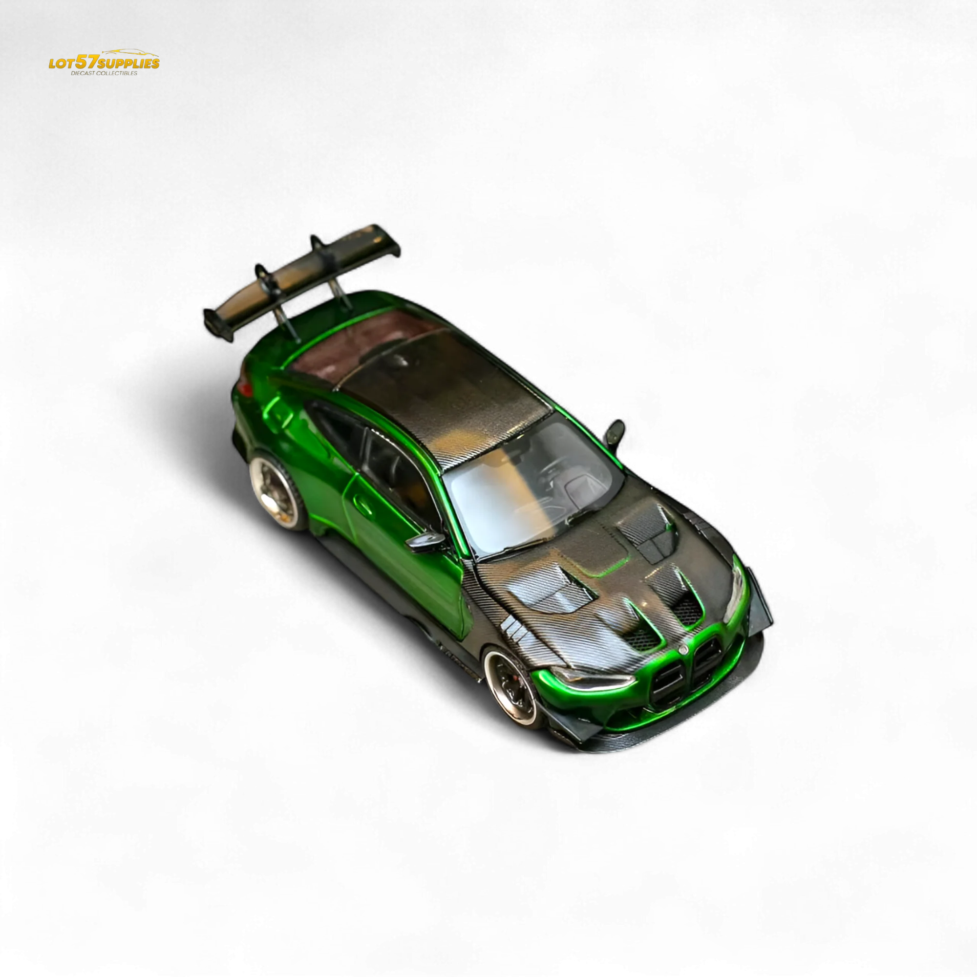 (Pre-Order) SW BMW M4 GTR Widebody Kit Gem Green 1:64 - Image 2