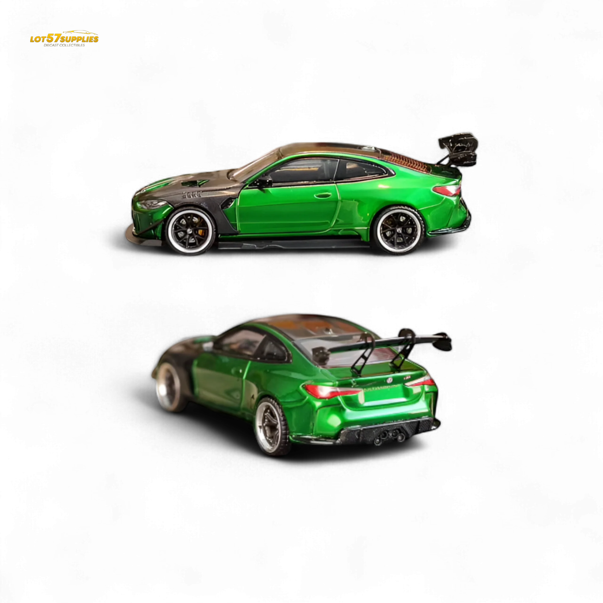 (Pre-Order) SW BMW M4 GTR Widebody Kit Gem Green 1:64 - Image 3
