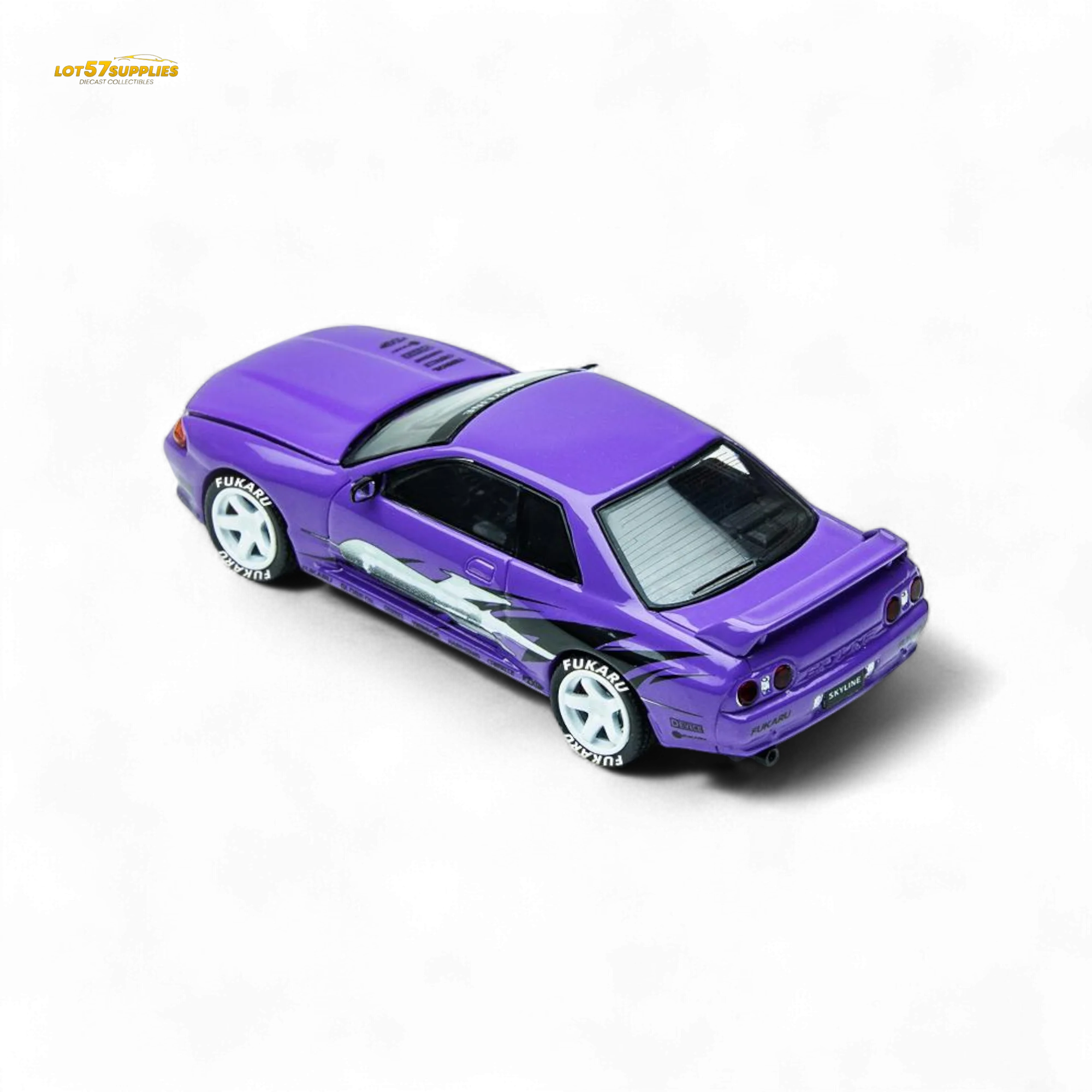 (Pre-Order) TimeMicro Skyline GT-R R32 Los Santos Drift Purple 1:64 - Image 3