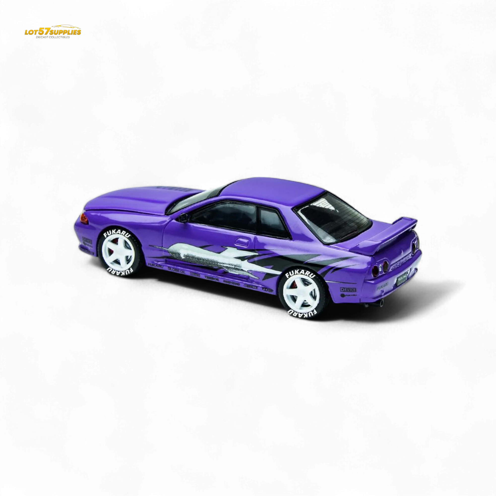 (Pre-Order) TimeMicro Skyline GT-R R32 Los Santos Drift Purple 1:64 - Image 4