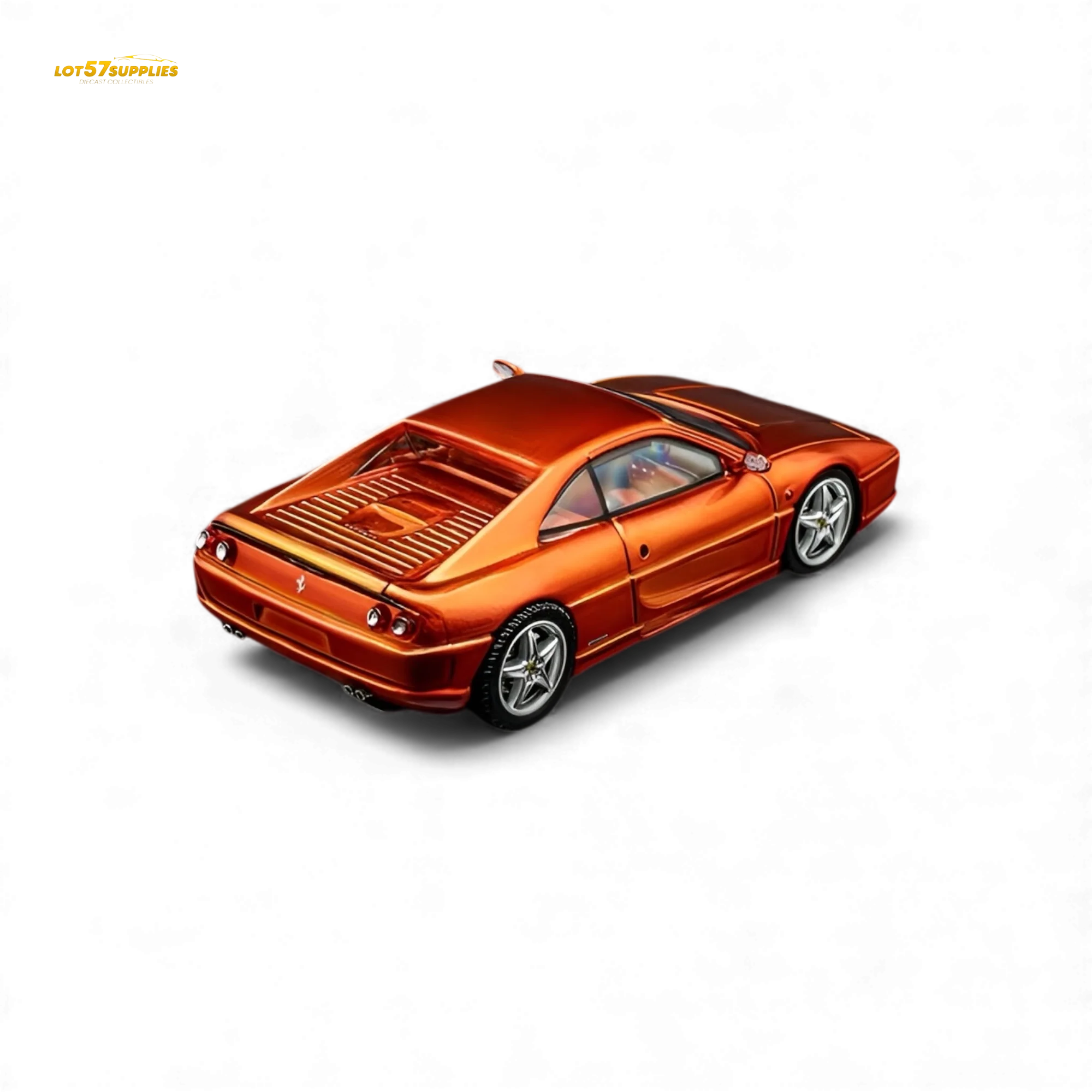 (Pre-Order) TPC Ferrari F355 Challenge Metallic Orange 1:64 - Image 2
