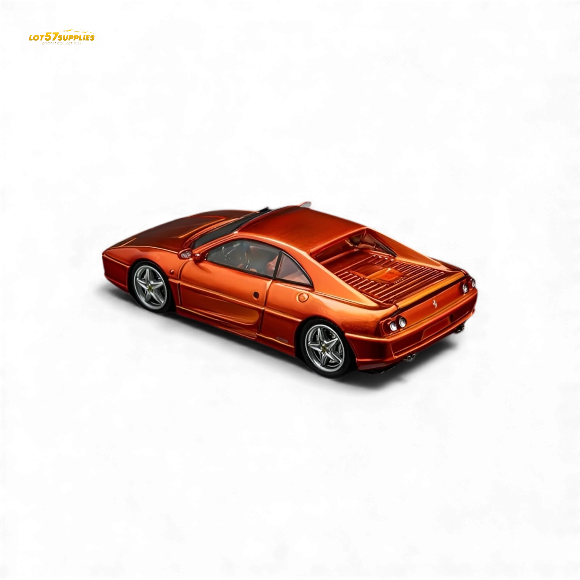 (Pre-Order) TPC Ferrari F355 Challenge Metallic Orange 1:64 - Image 3