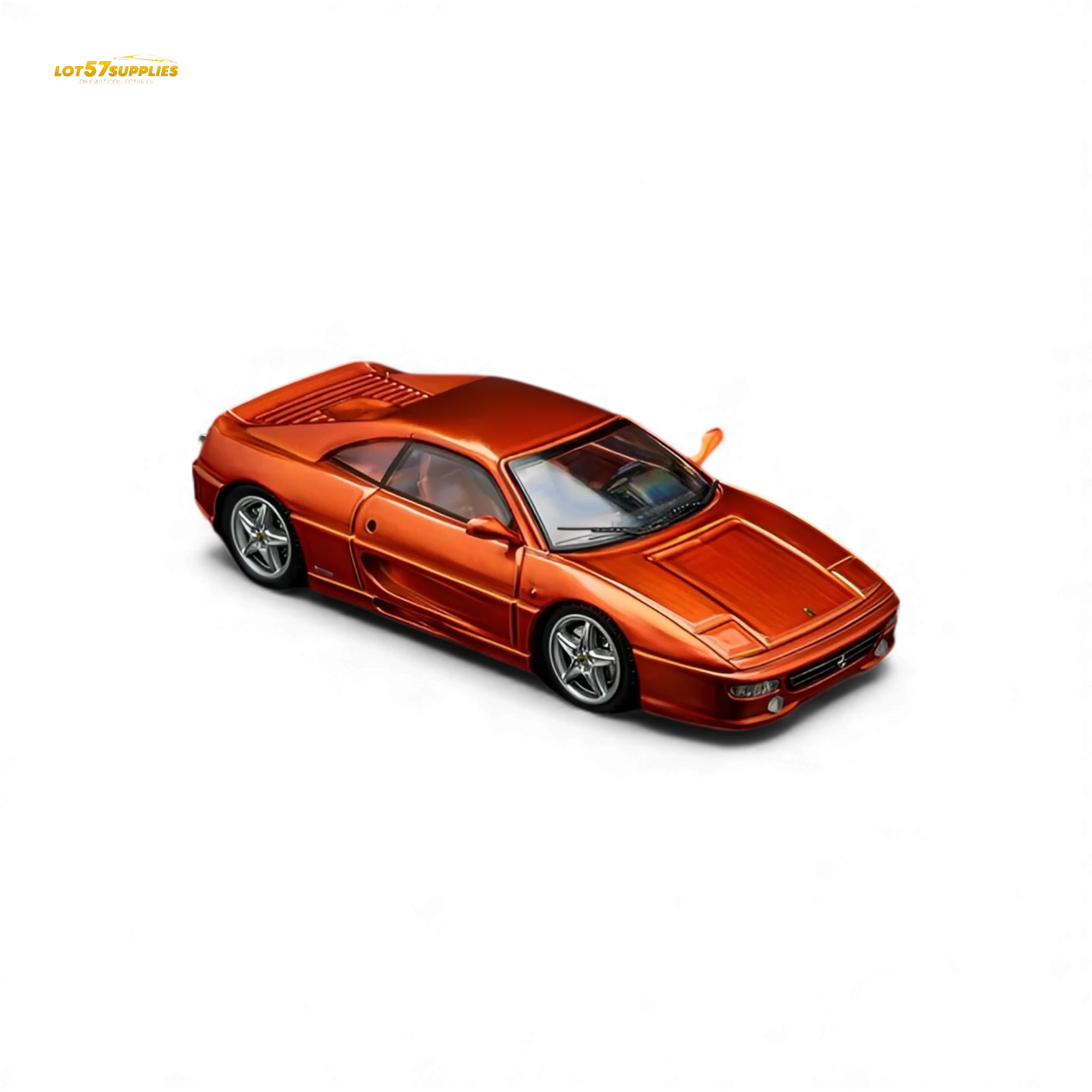 (Pre-Order) TPC Ferrari F355 Challenge Metallic Orange 1:64 - Image 4