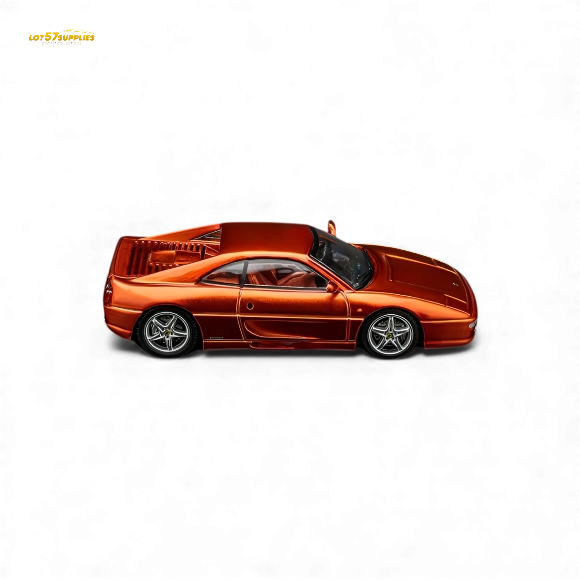 (Pre-Order) TPC Ferrari F355 Challenge Metallic Orange 1:64 - Image 5