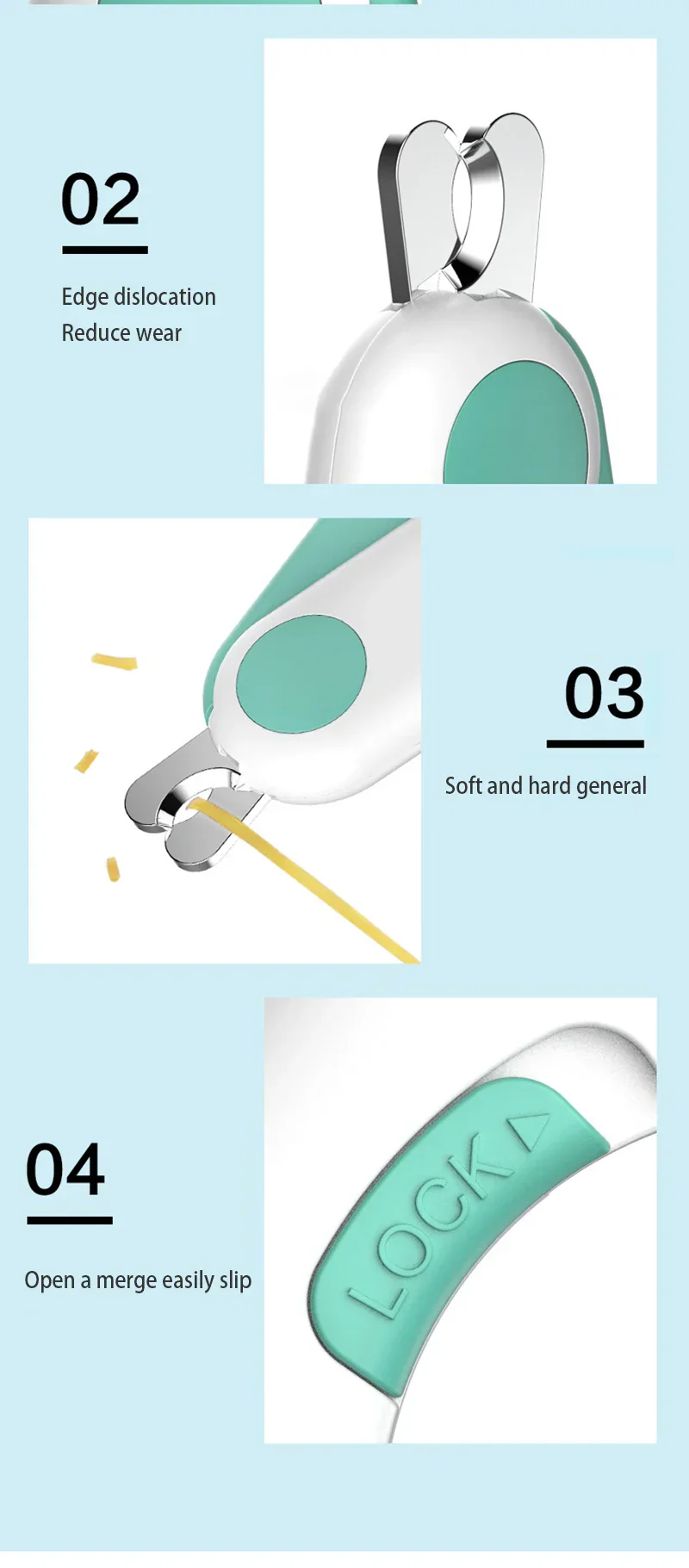 Precision Cat Nail Clipper with Safety Guard and LED Light - Image 13