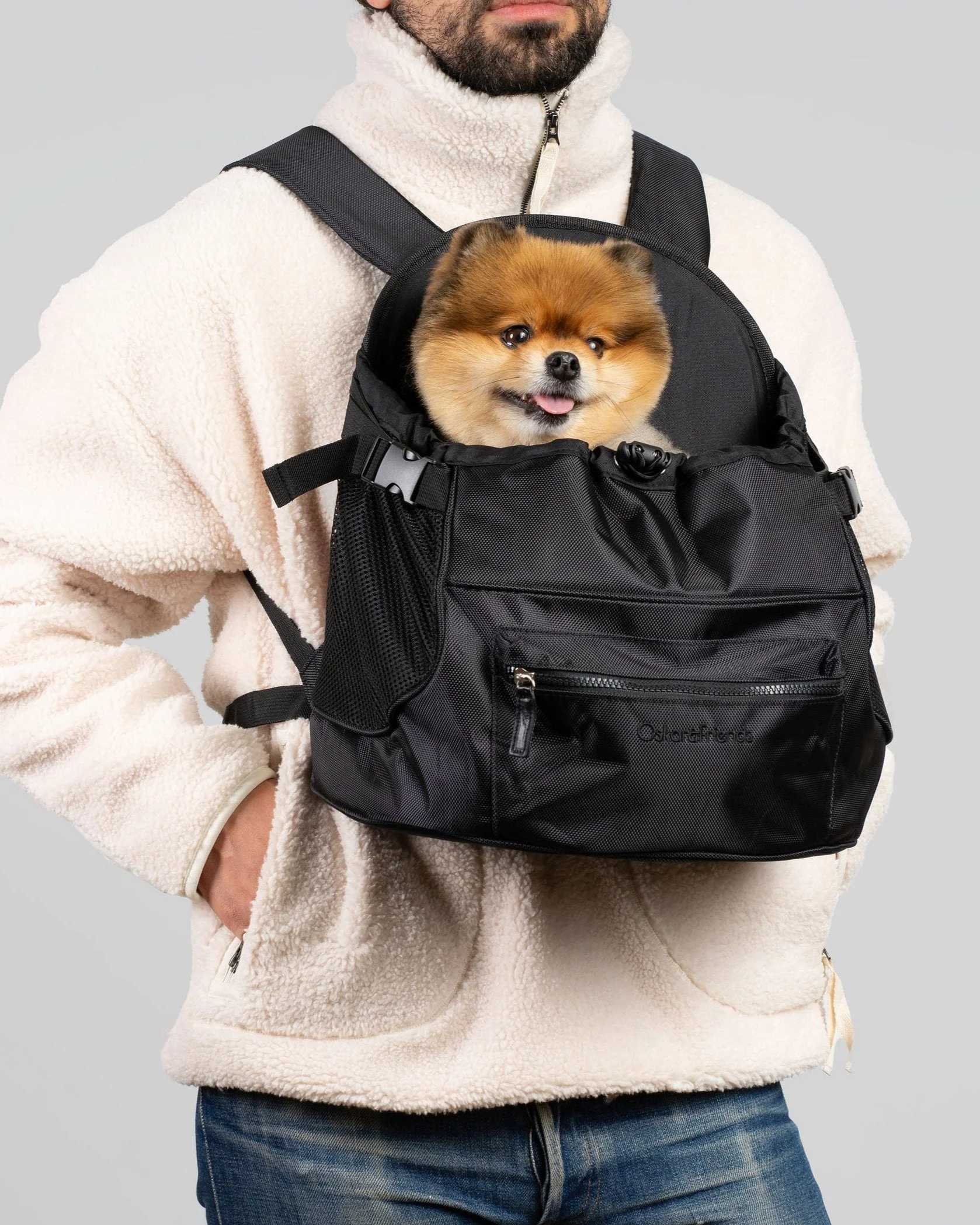 Premium All-Black Pet Backpack - Image 2