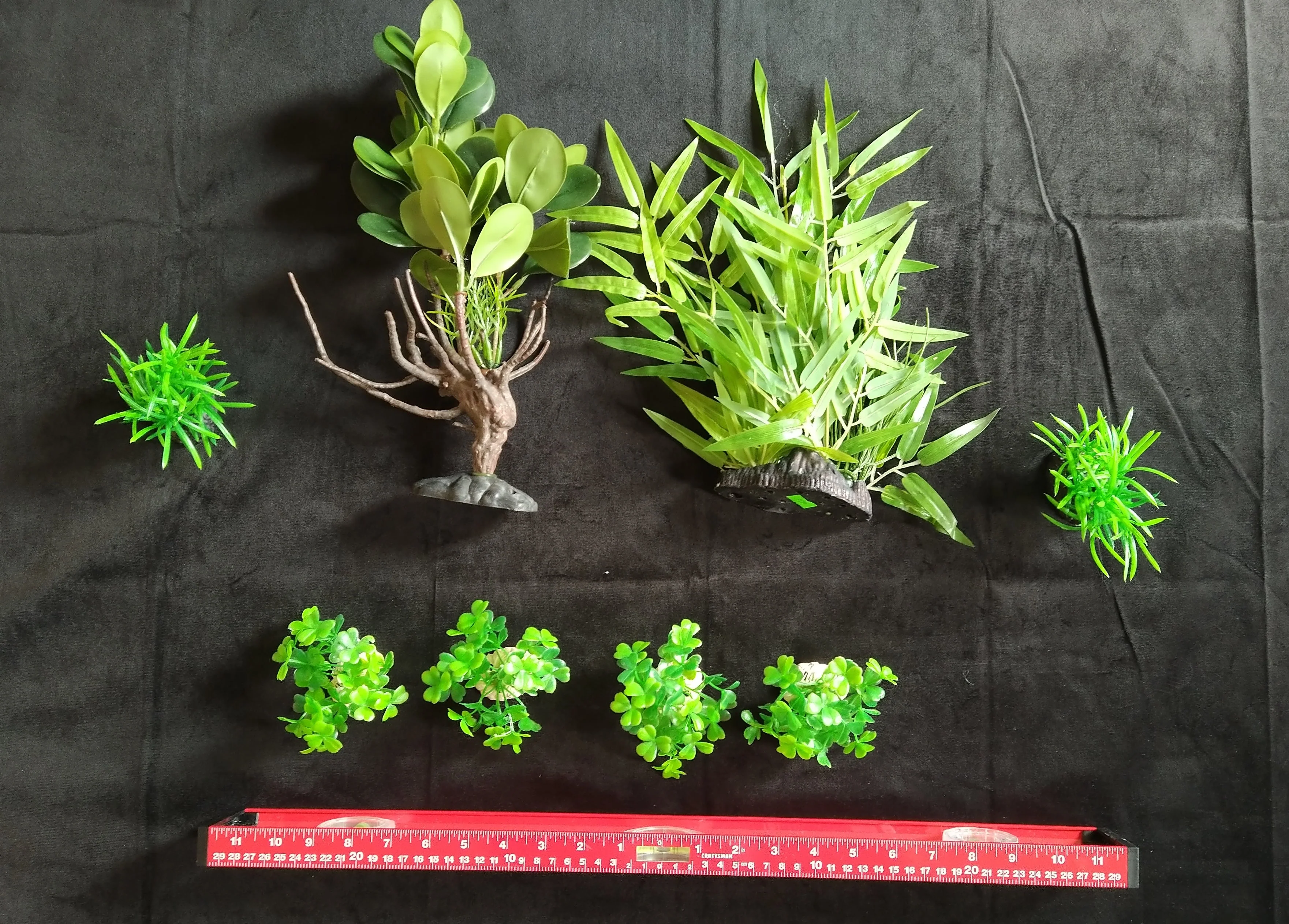 Premium Artificial Aquarium Plant Package for Fish Tank, Tall and Short - Image 2