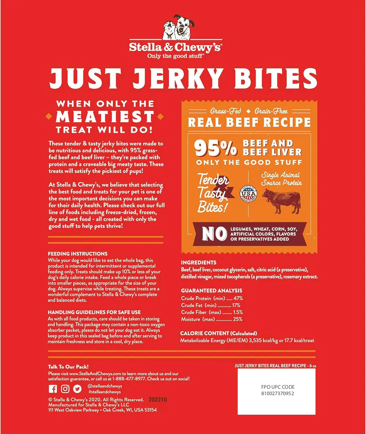 Premium Beef Jerky Dog Treats - 95% Real Meat Bites for Sensitive Stomachs - Image 2