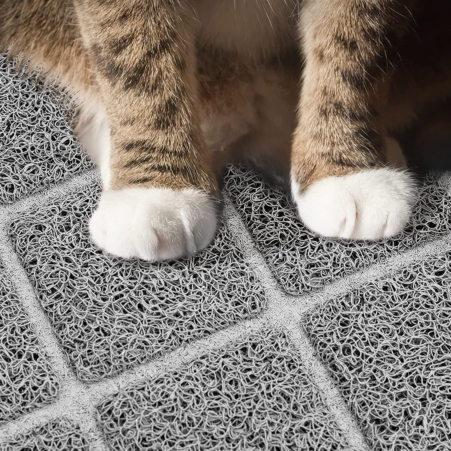 Premium Cat Litter Mat, Litter Box Mat with Non-Slip and Waterproof Backin - Image 4