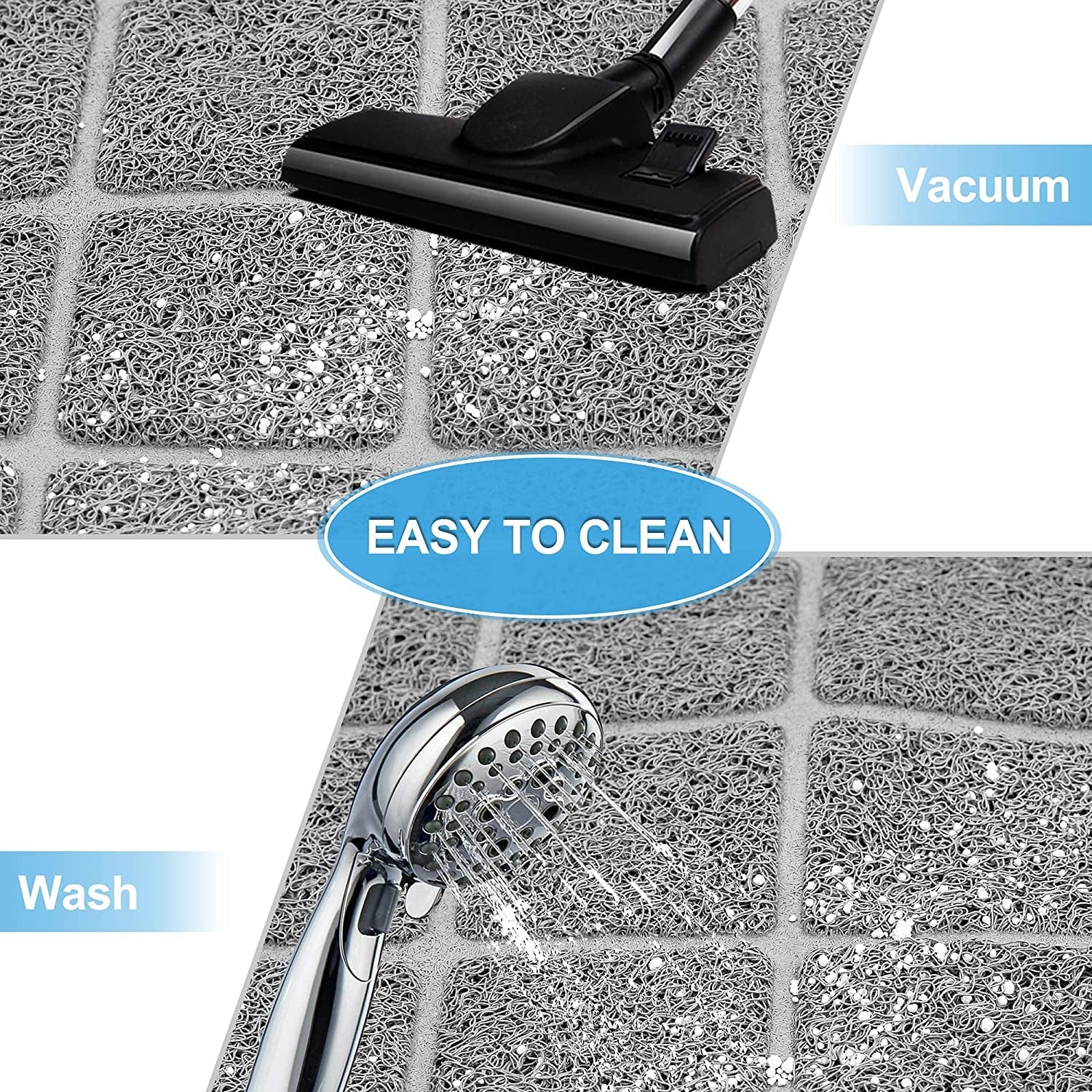 Premium Cat Litter Mat, Litter Box Mat with Non-Slip and Waterproof Backin - Image 6