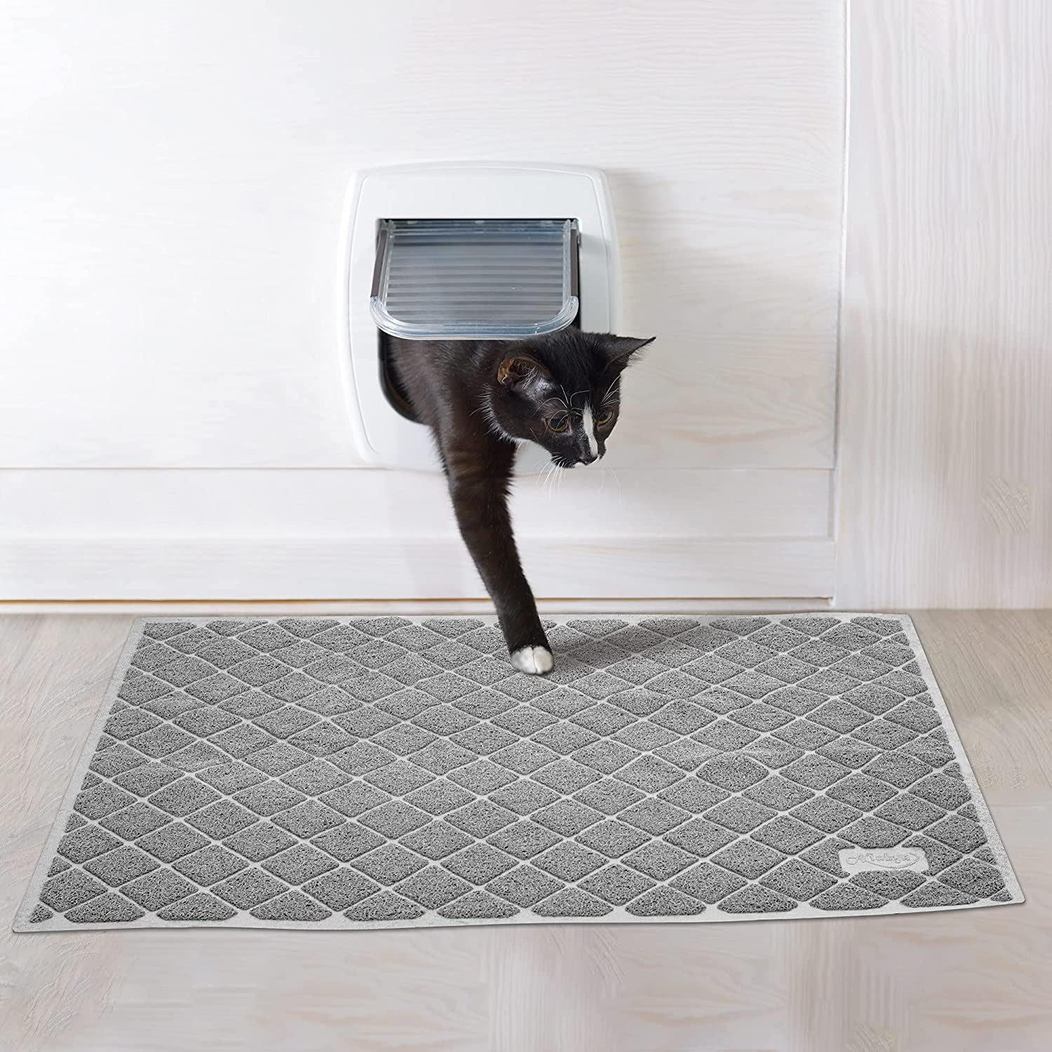 Premium Cat Litter Mat, Litter Box Mat with Non-Slip and Waterproof Backin - Image 8