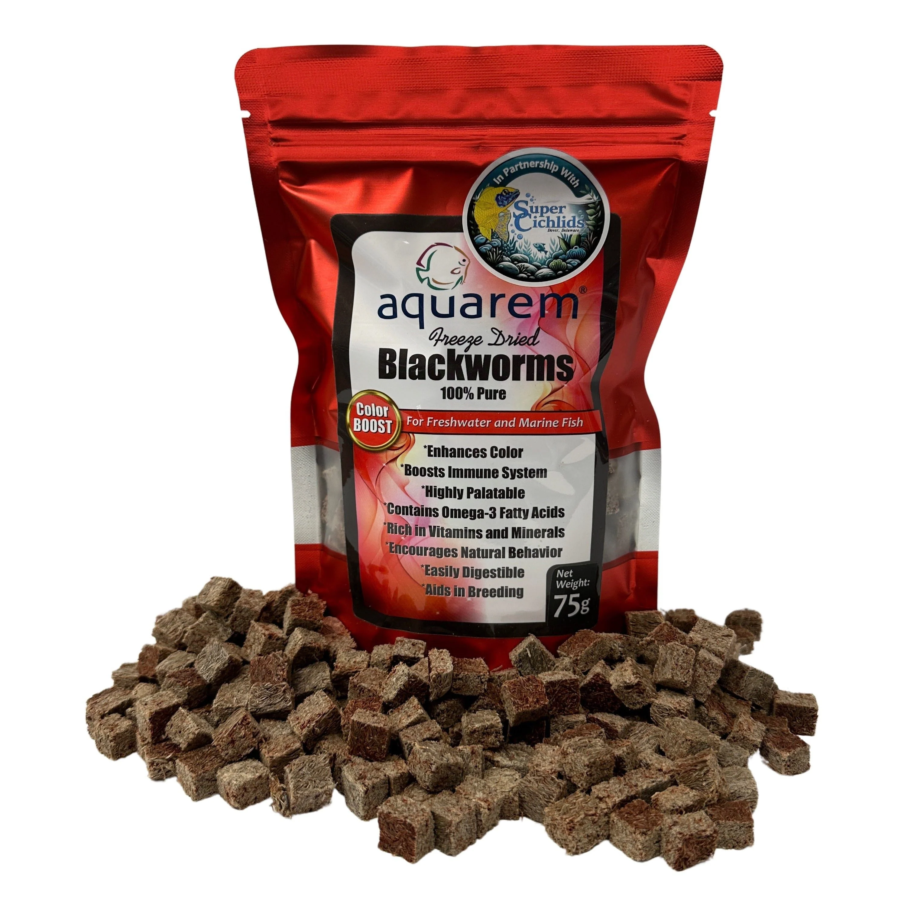 Premium Freeze Dried Blackworms - Color Boost - Image 10