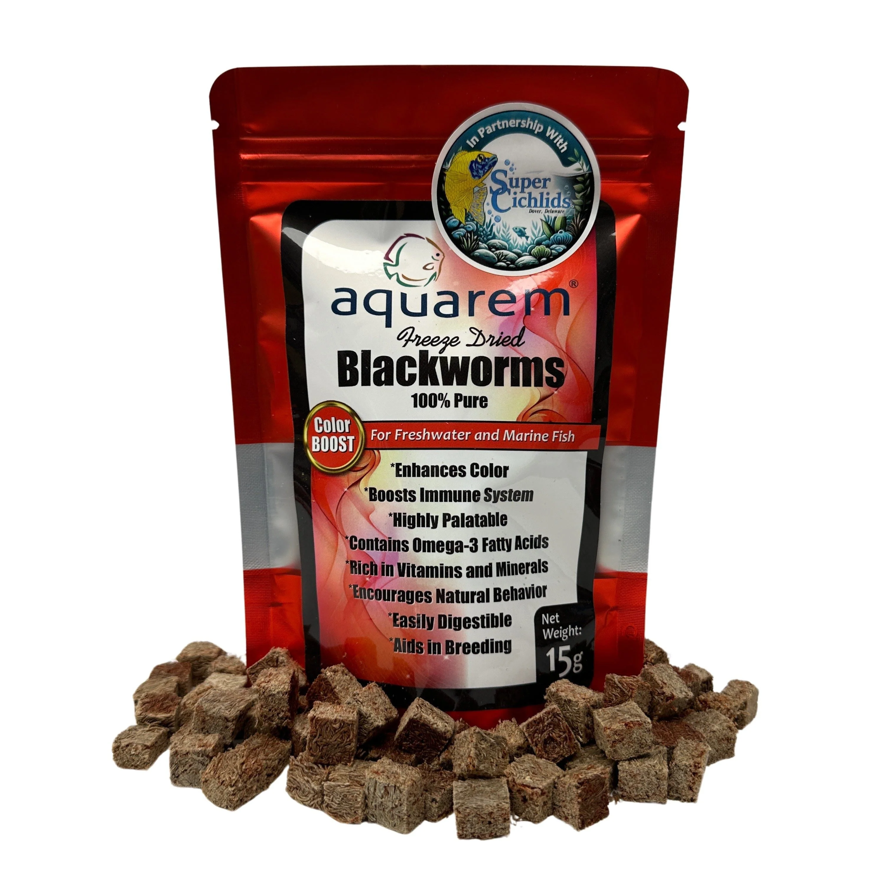 Premium Freeze Dried Blackworms - Color Boost - Image 9