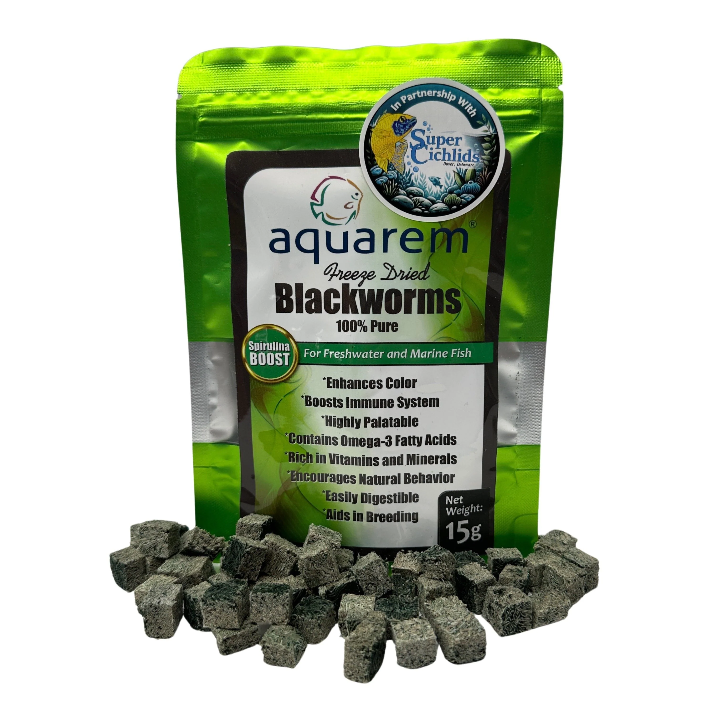 Premium Freeze Dried Blackworms - Spirulina Boost - Image 11