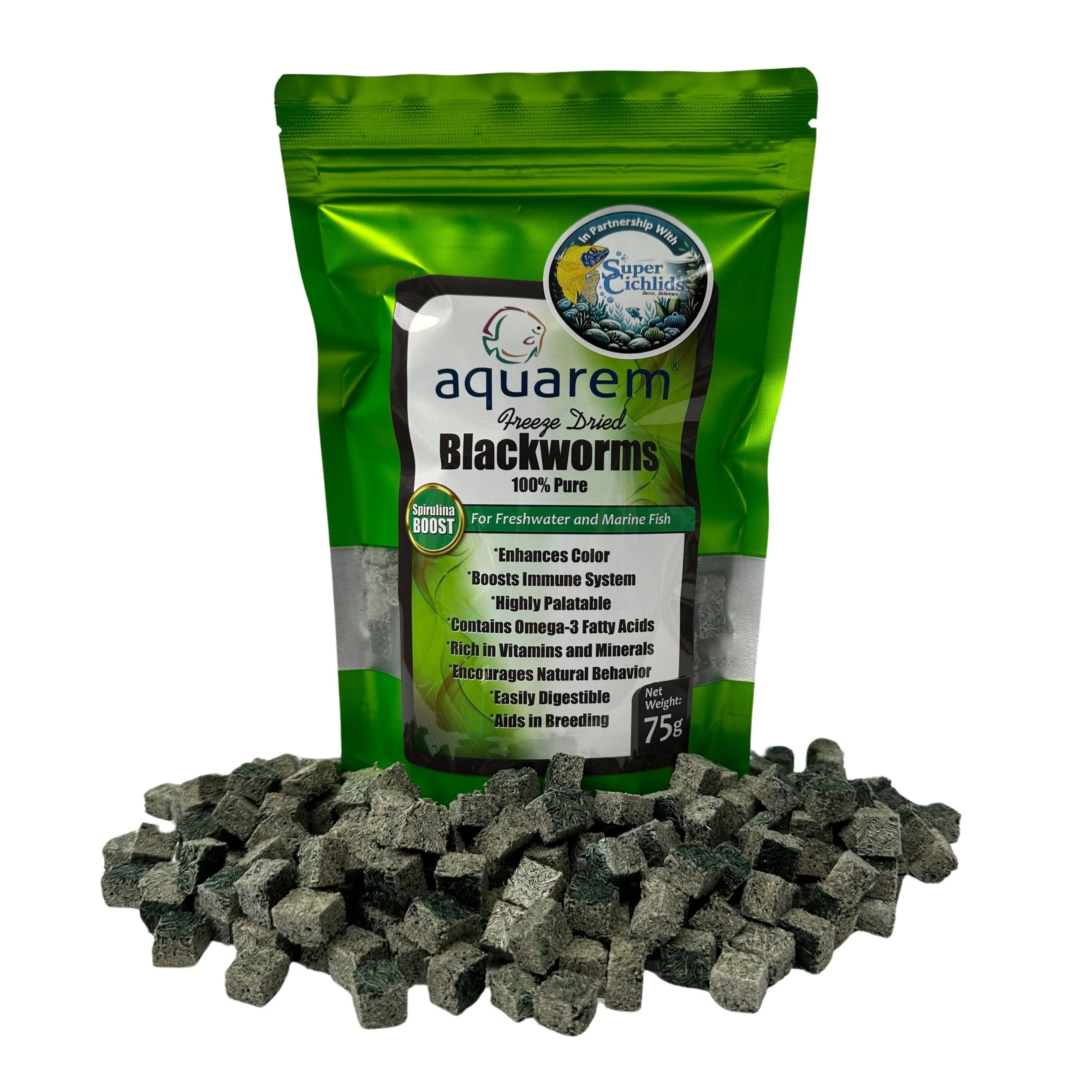 Premium Freeze Dried Blackworms - Spirulina Boost - Image 12