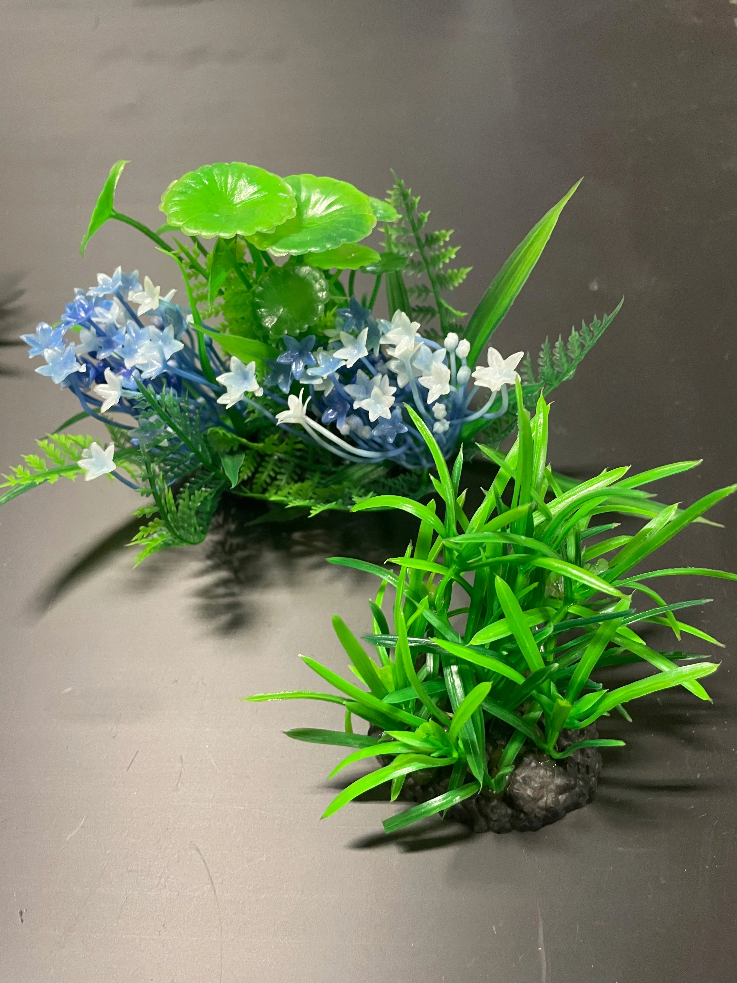 PREMIUM Small Artificial Aquarium Plants - Set of 2 - Aquatics Safe - Image 2