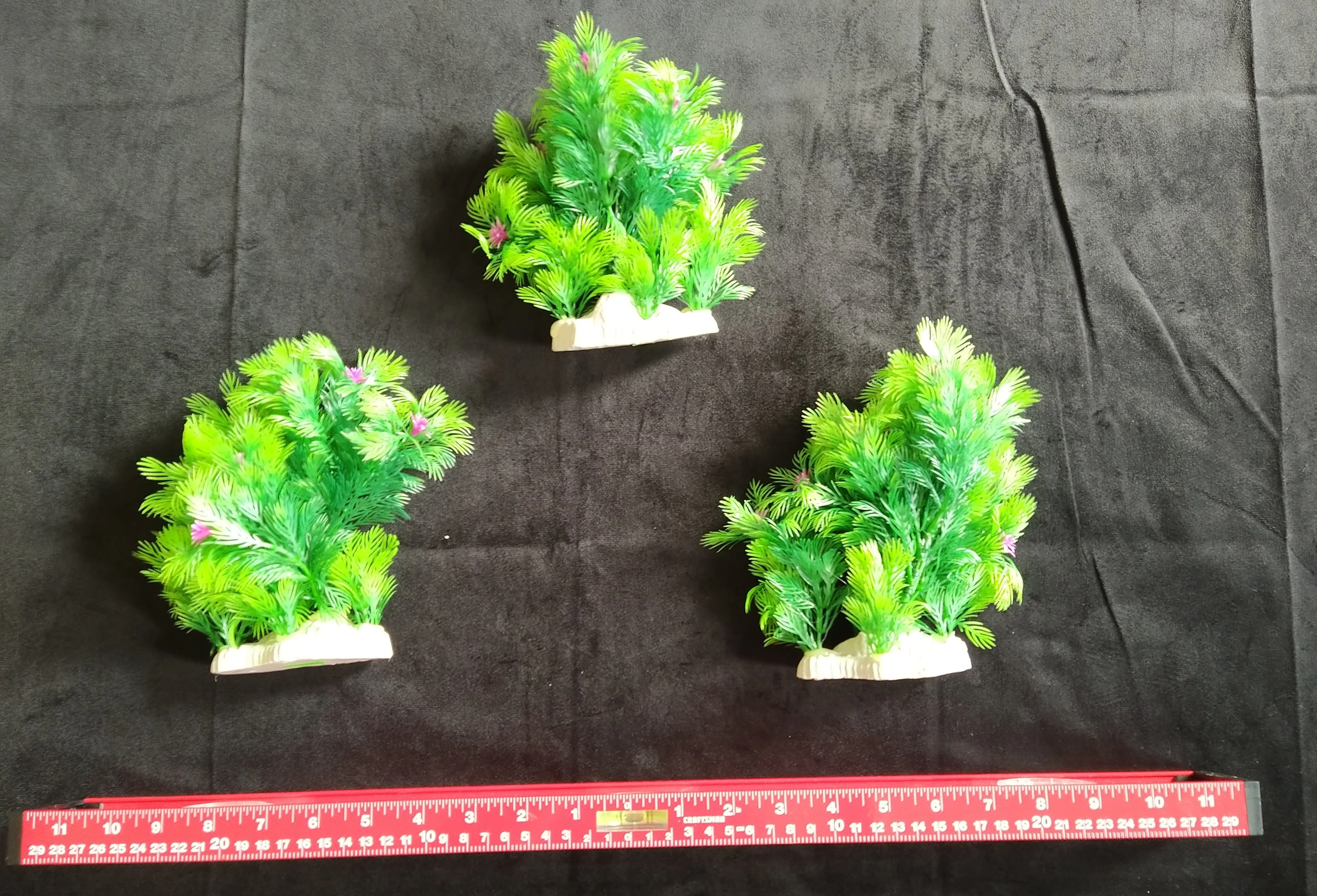 PremiumArtificial AquariumPlantPackage for Fish Tank, THE TRIPLETS - Image 2
