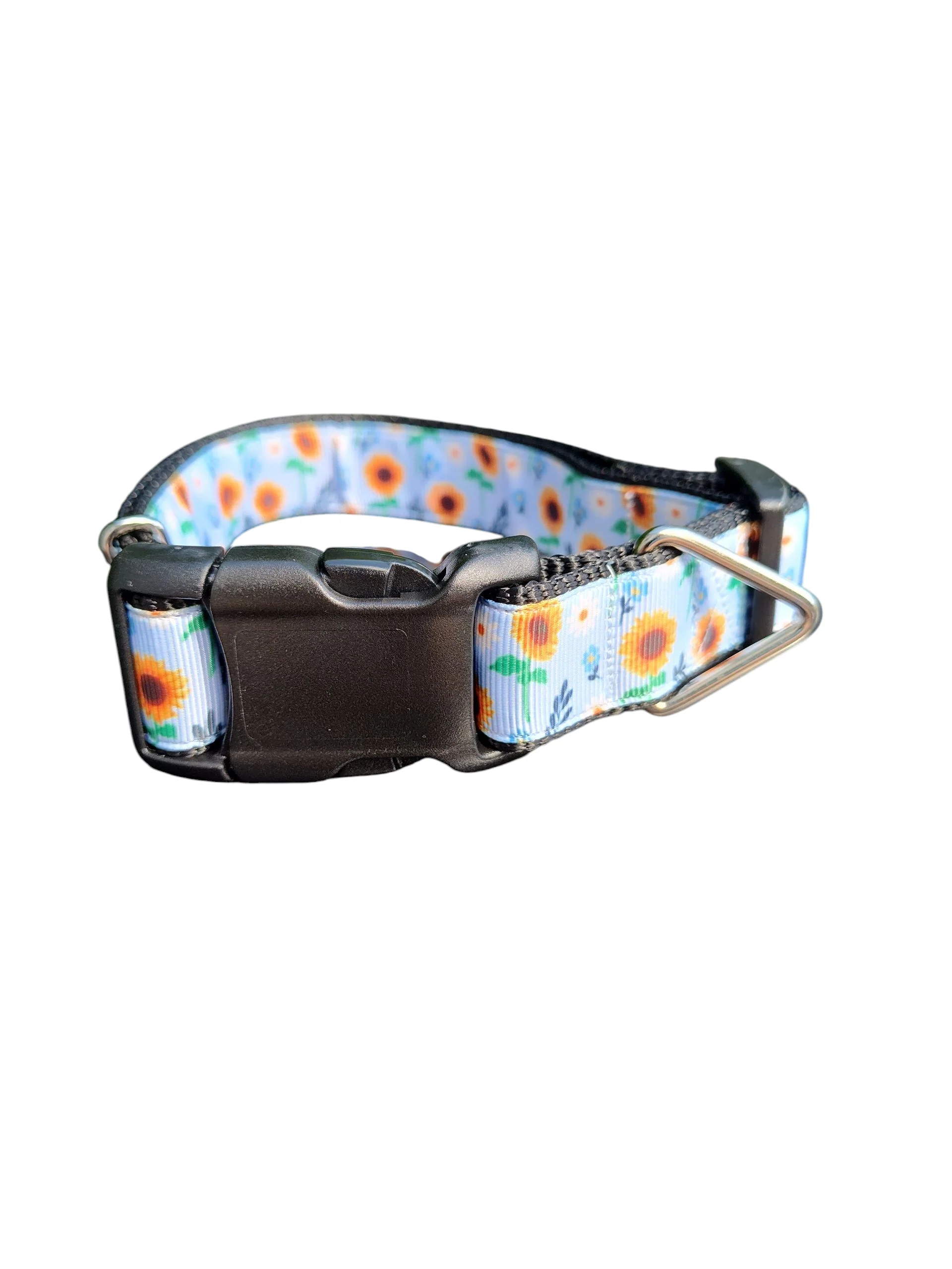 Pretty Flowers Nylon Dog Collar - Image 2