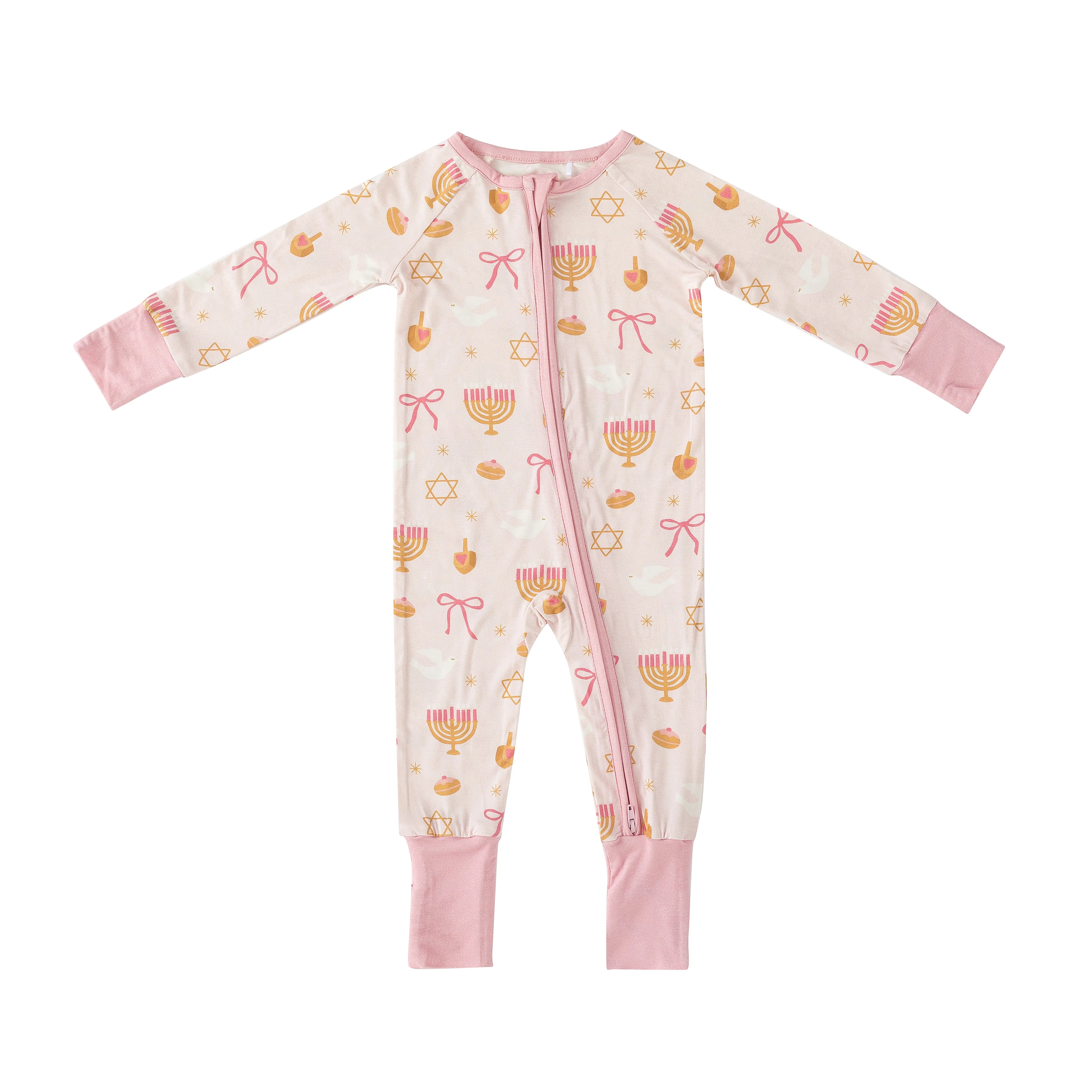 Pretty In Hanukkah (Convertible Zip Footies) - Image 2