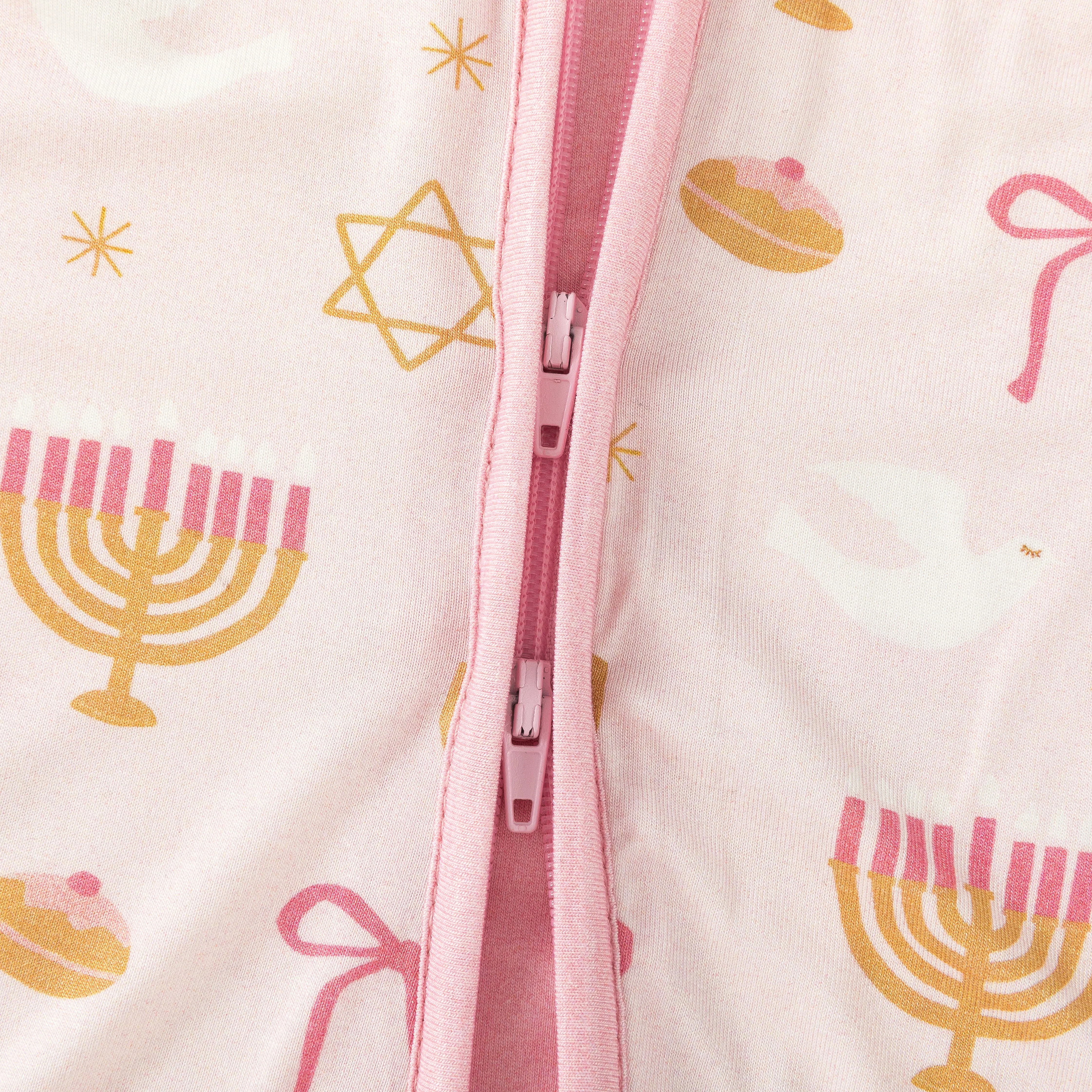Pretty In Hanukkah (Convertible Zip Footies) - Image 3