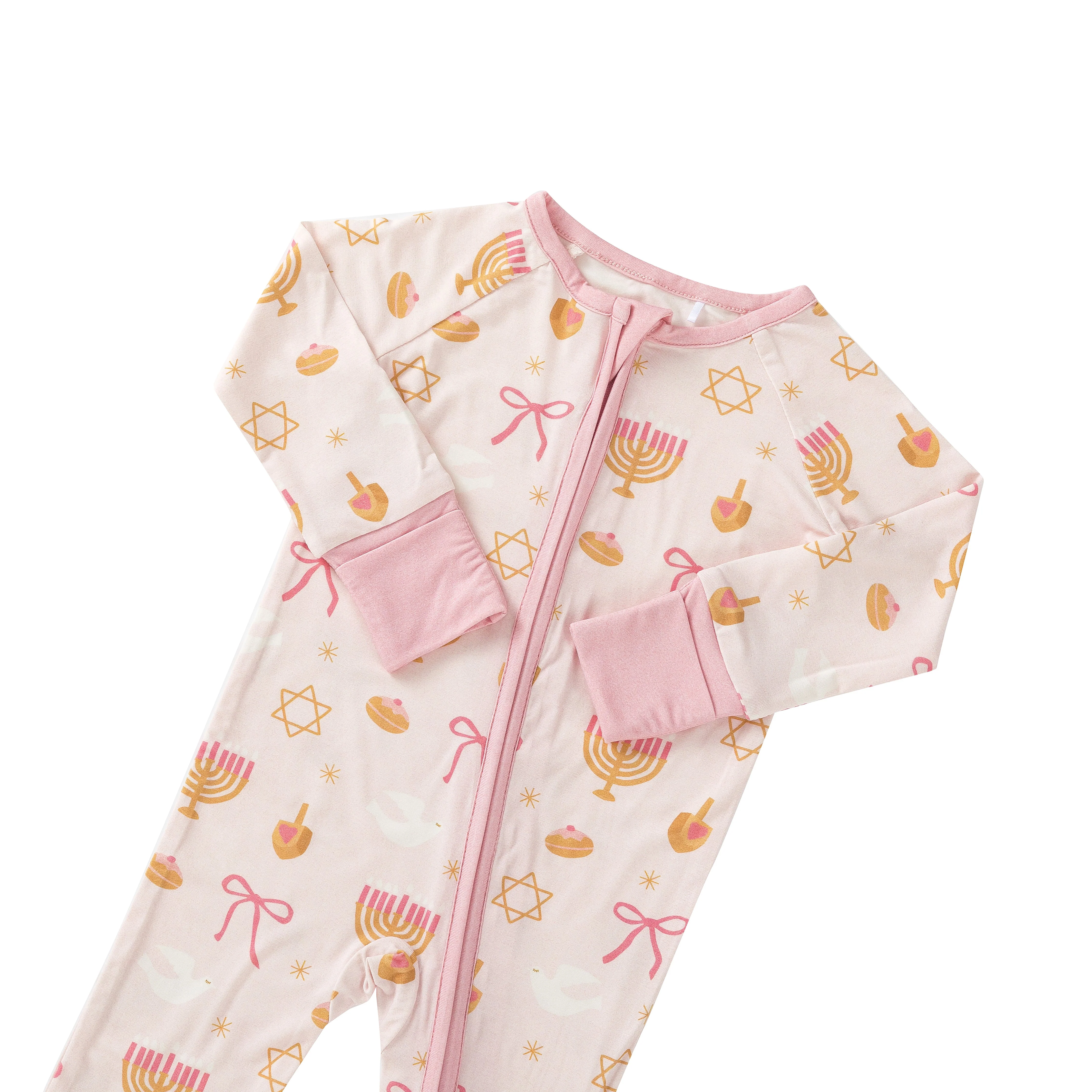 Pretty In Hanukkah (Convertible Zip Footies) - Image 4