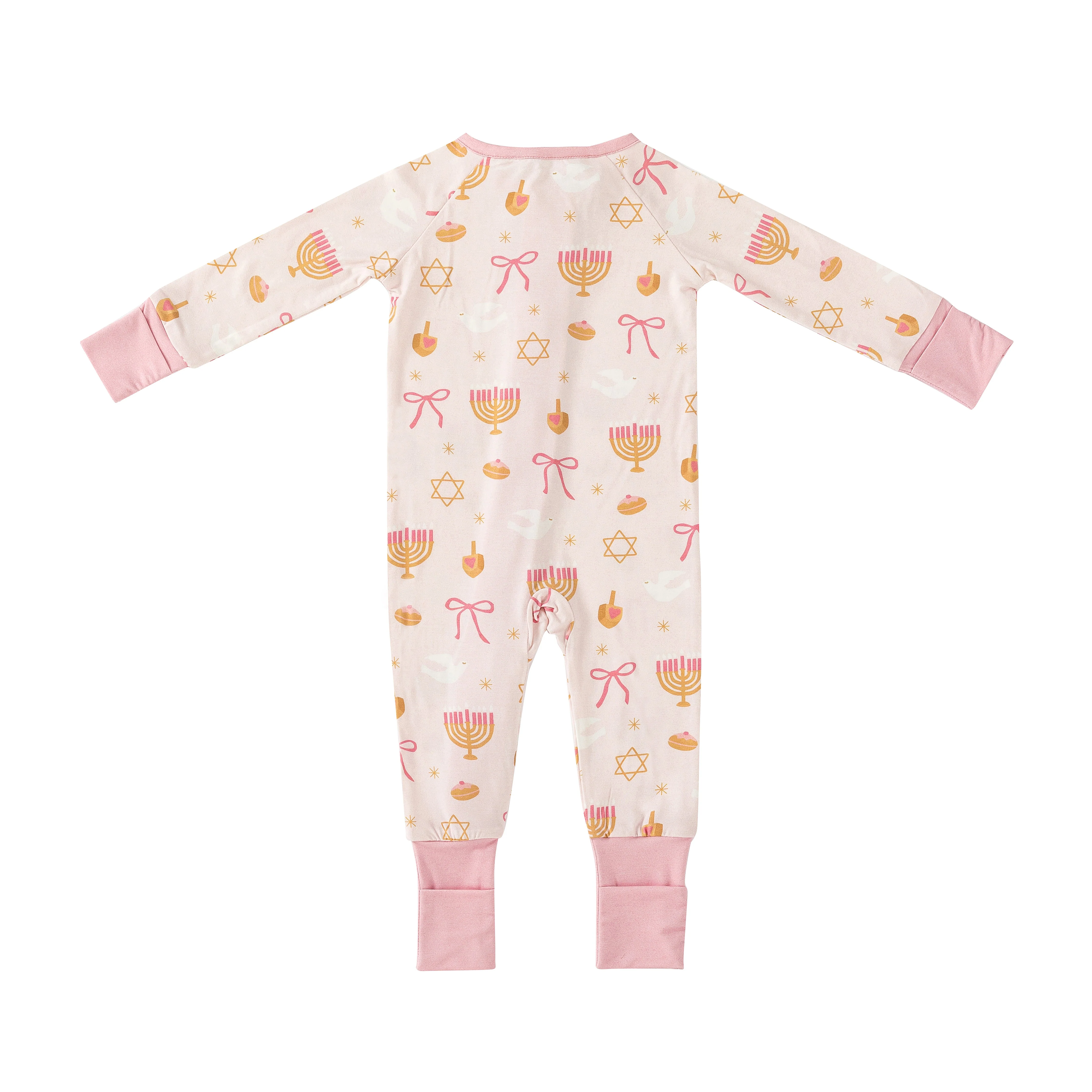Pretty In Hanukkah (Convertible Zip Footies) - Image 5