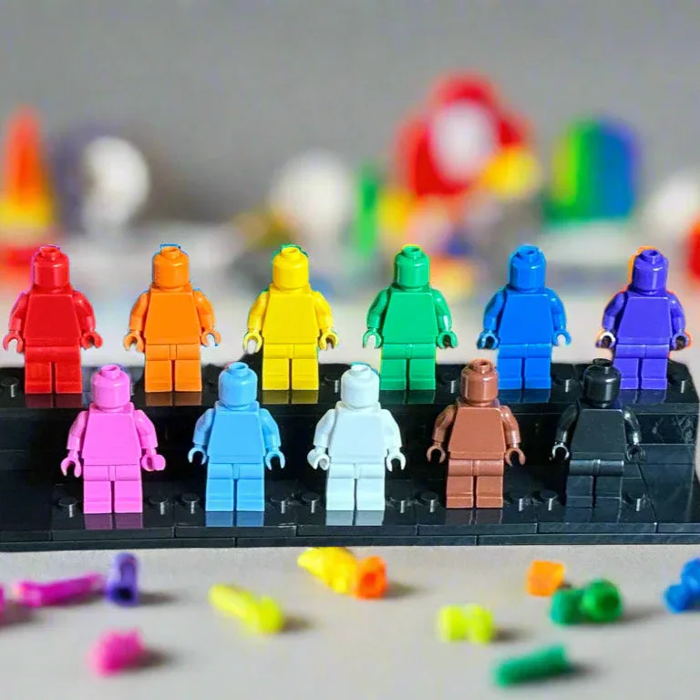 Pride Tribute Set - 11 Custom Monochrome Figures  – Brick Compatible Minifigures - Image 3