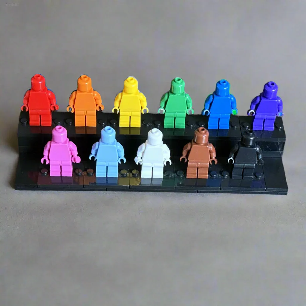 Pride Tribute Set - 11 Custom Monochrome Figures  – Brick Compatible Minifigures - Image 4