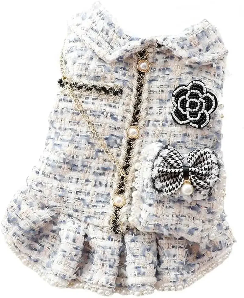 Princess Dog Dress | Lolita Tweed Coat Outfit for Small Dogs & Puppies - Image 2