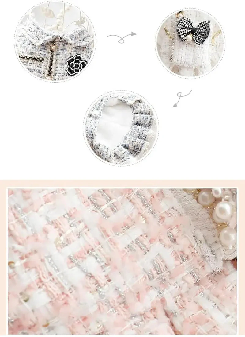 Princess Dog Dress | Lolita Tweed Coat Outfit for Small Dogs & Puppies - Image 6