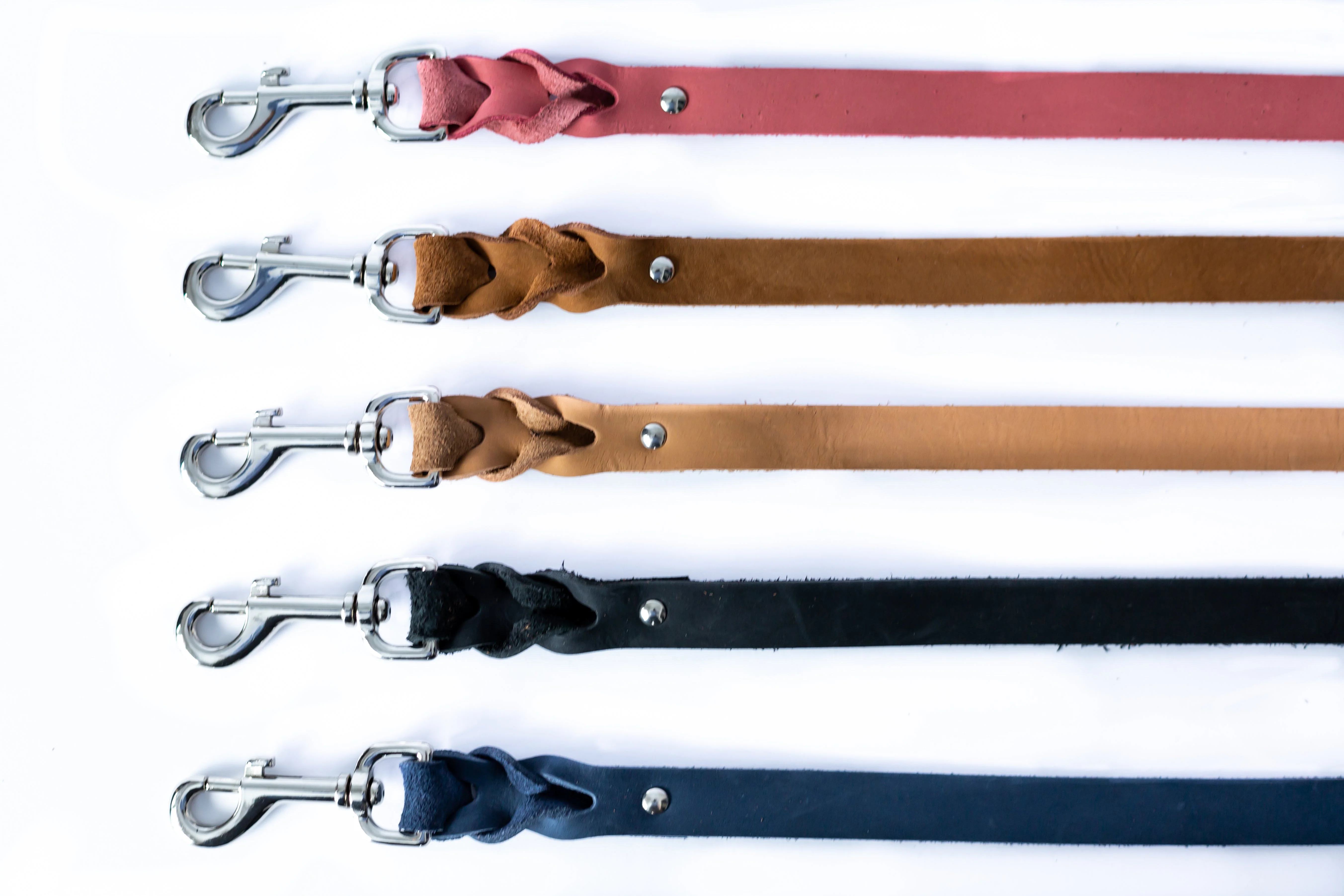 Pro Line Leather Braided Dog Leash - Image 2