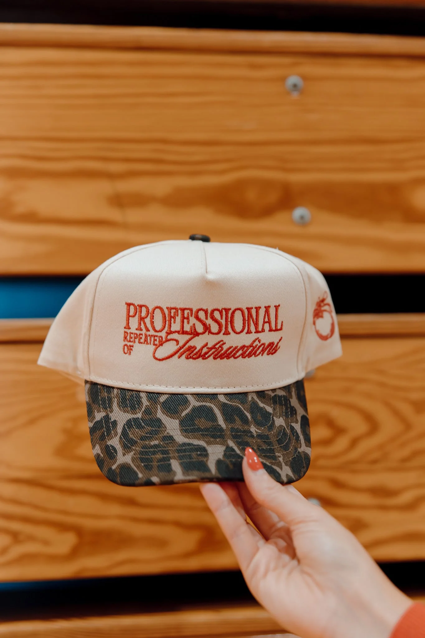 Professional Repeater of Instructions - Leopard Vintage Hat - Image 2