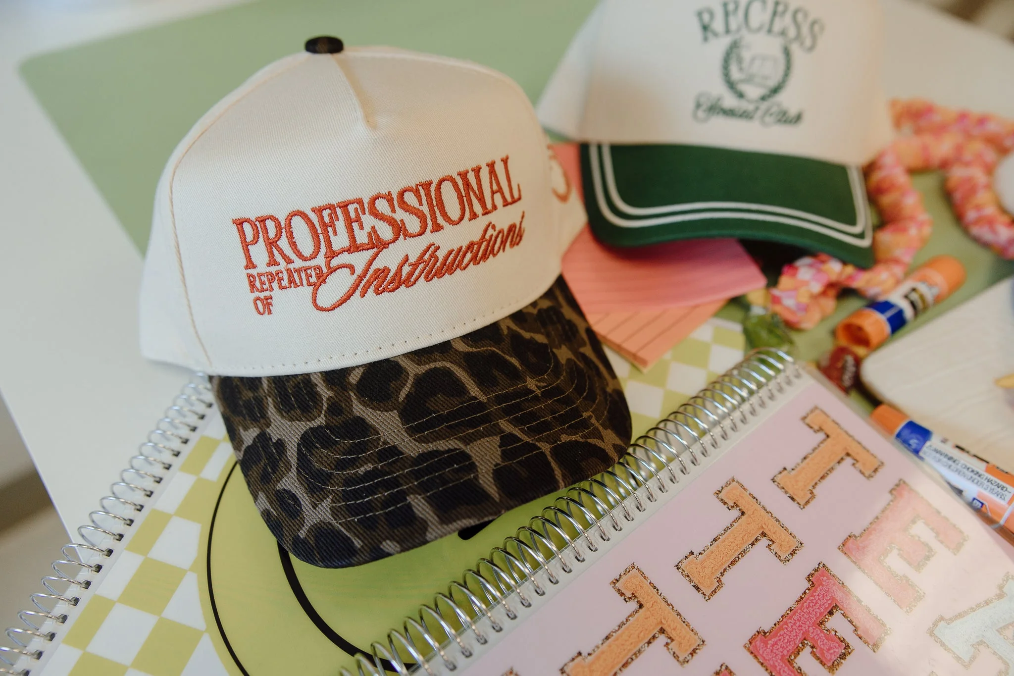 Professional Repeater of Instructions - Leopard Vintage Hat - Image 7