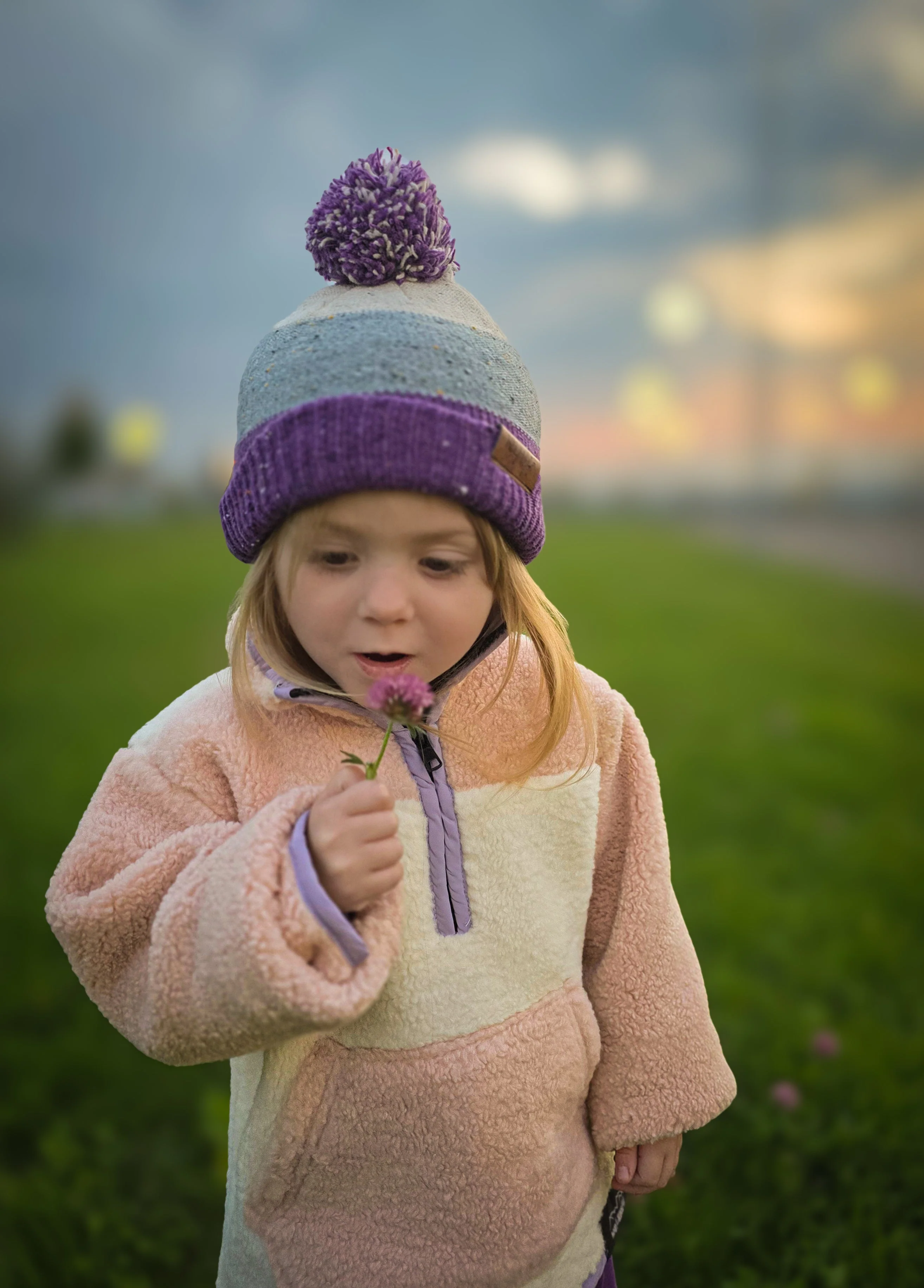 Puff beanie - purple - Image 2