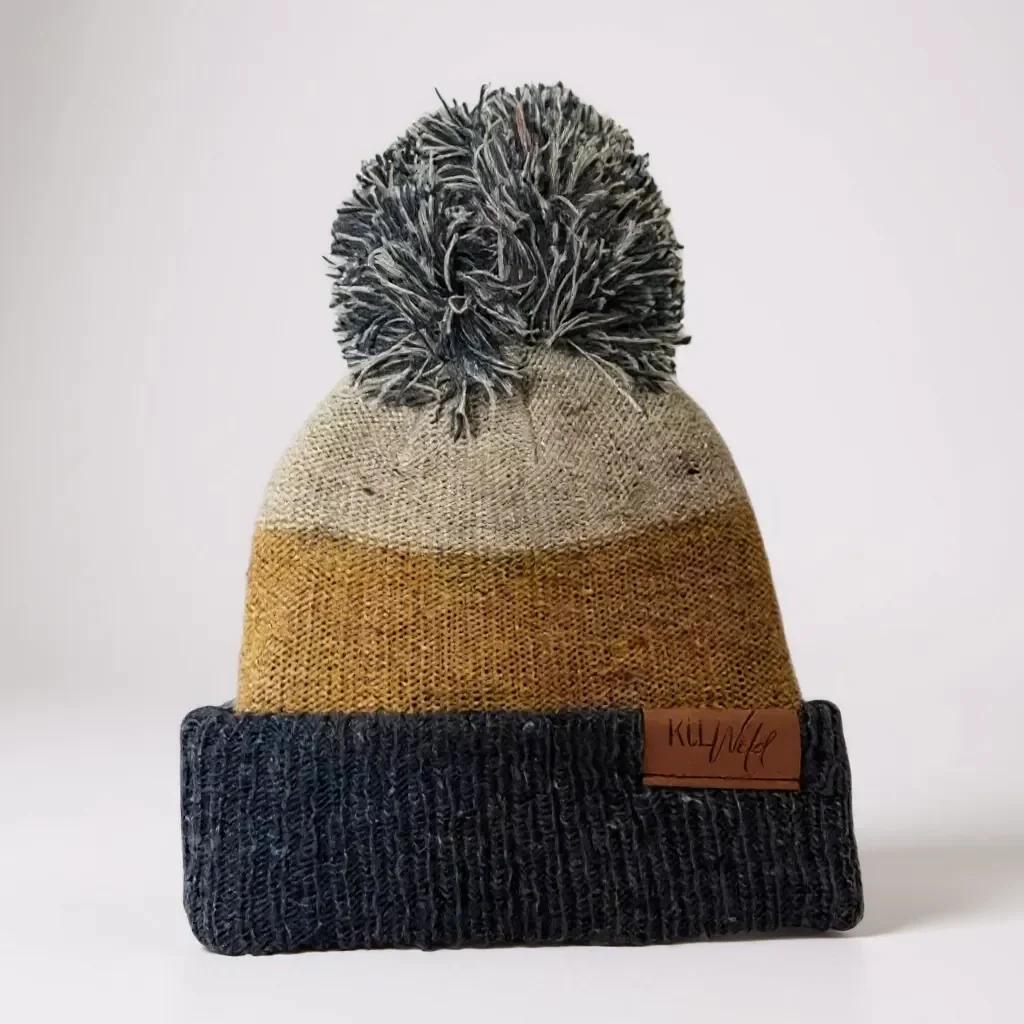 Puff beanie - yellow